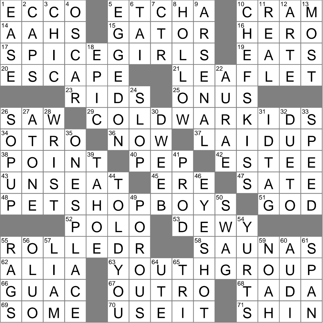 Column To The Left Of A Decimal Crossword Clue Archives LAXCrossword