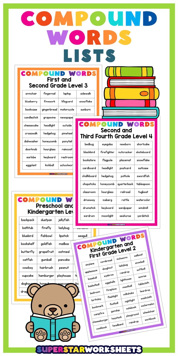 Compound Word Lists Compound Word Lists