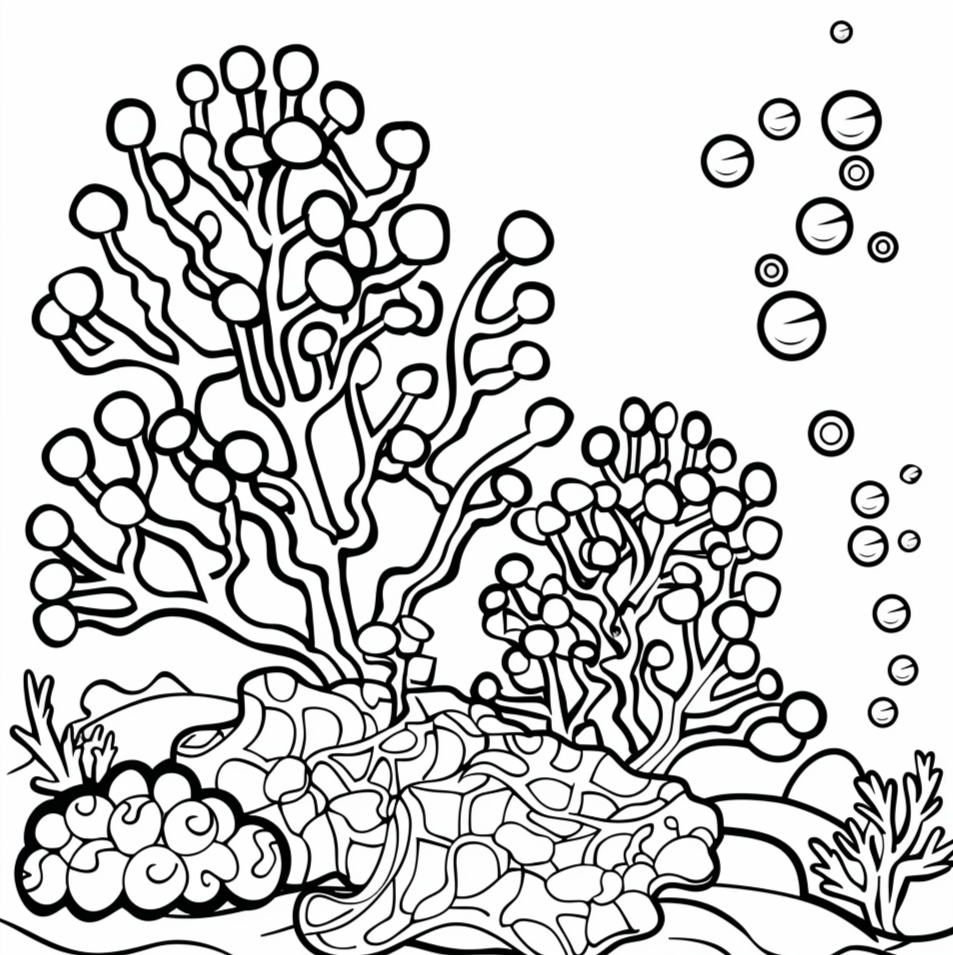 Coral Reef Coloring Pages Free Printable Coral Reef Coloring Pages Free Printable