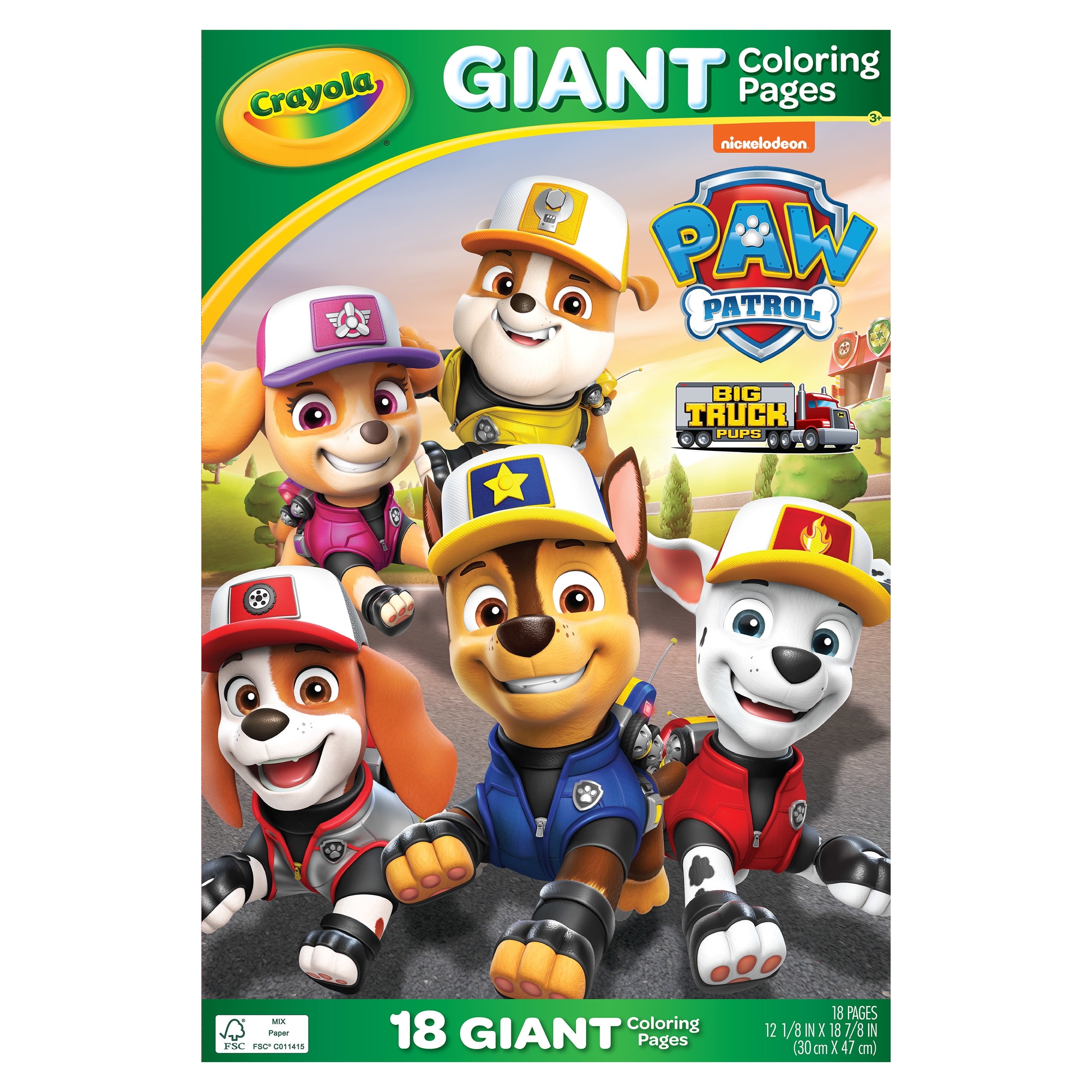 Crayola Paw Patrol Giant Coloring Book Pages 18 Coloring Pages Gifts For Kids Ages 3 Walmart Crayola Paw Patrol Giant Coloring Book Pages 18 Coloring Pages Gifts For Kids Ages 3 Walmart