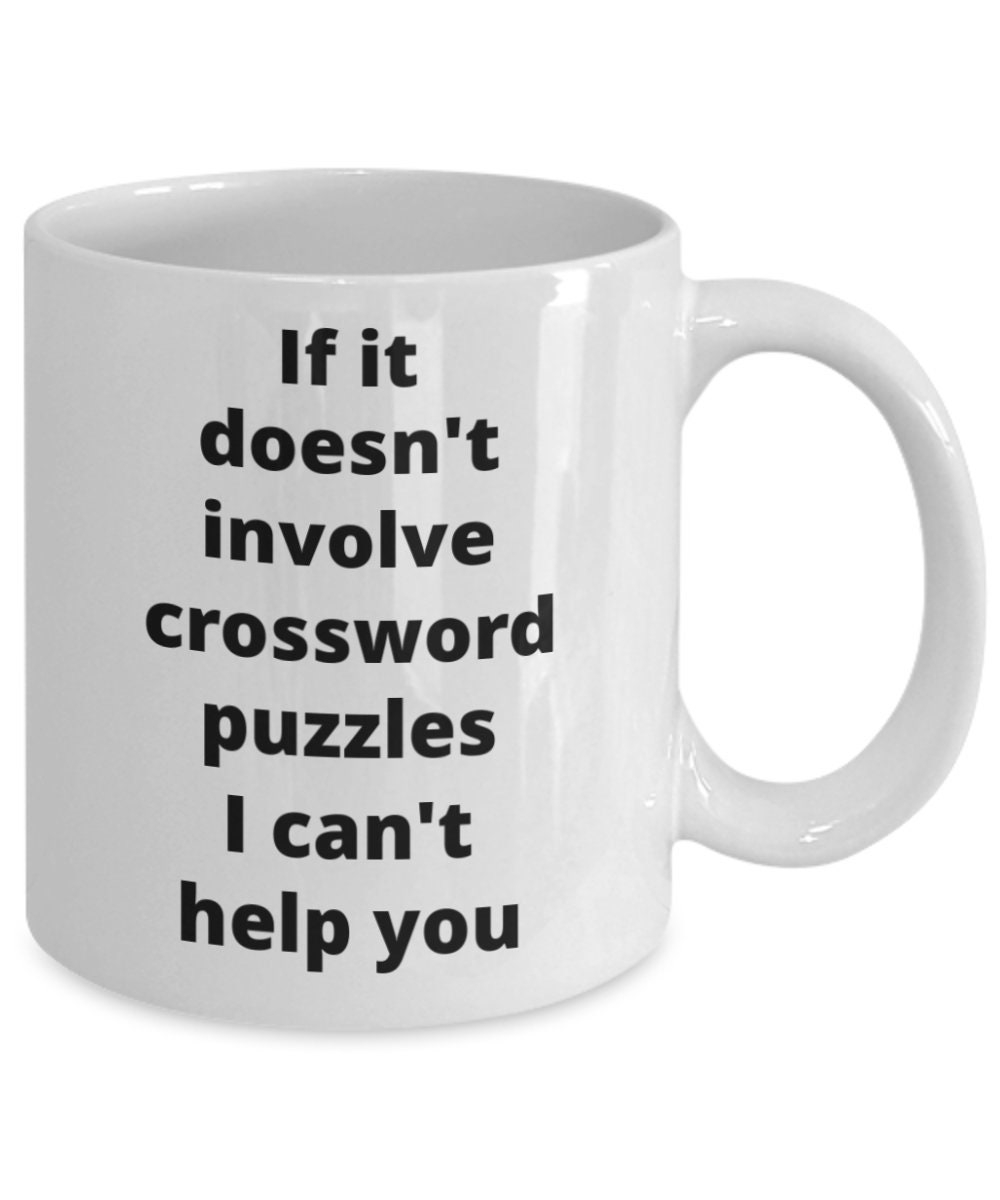 Crossword Puzzle Coffee Mug Funny Gift Idea For Word Puzzle Fan Etsy Crossword Puzzle Coffee Mug Funny Gift Idea For Word Puzzle Fan Etsy