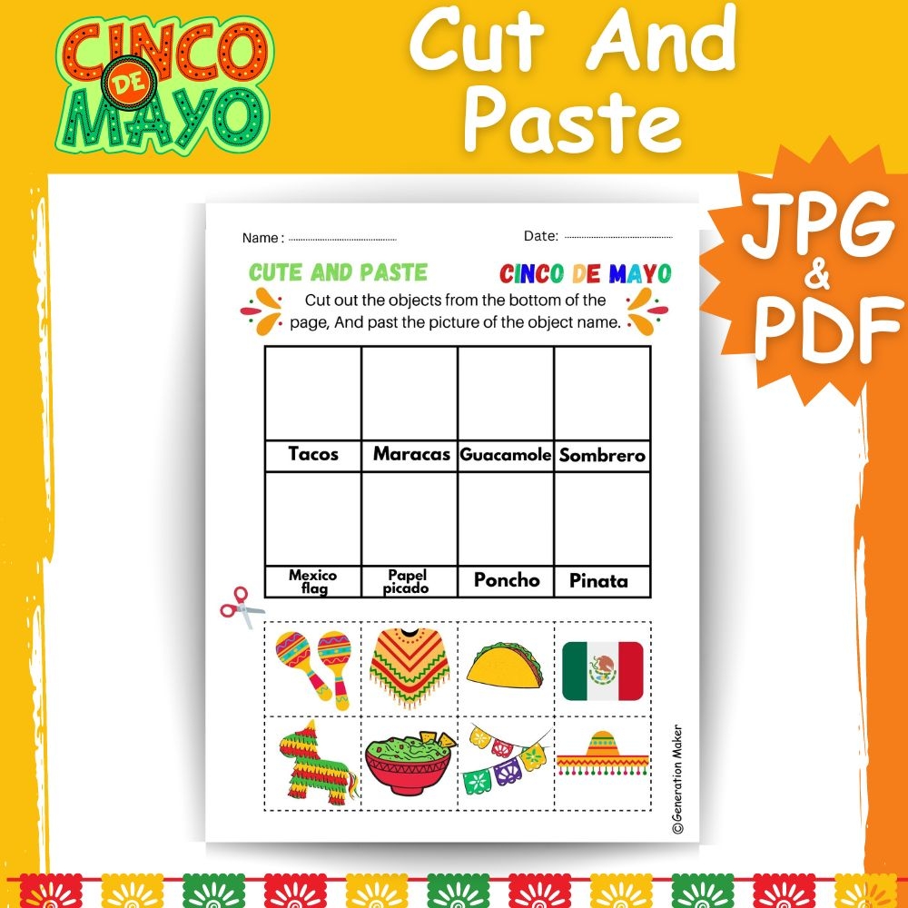 worksheets on cinco de mayo worksheets on cinco de mayo