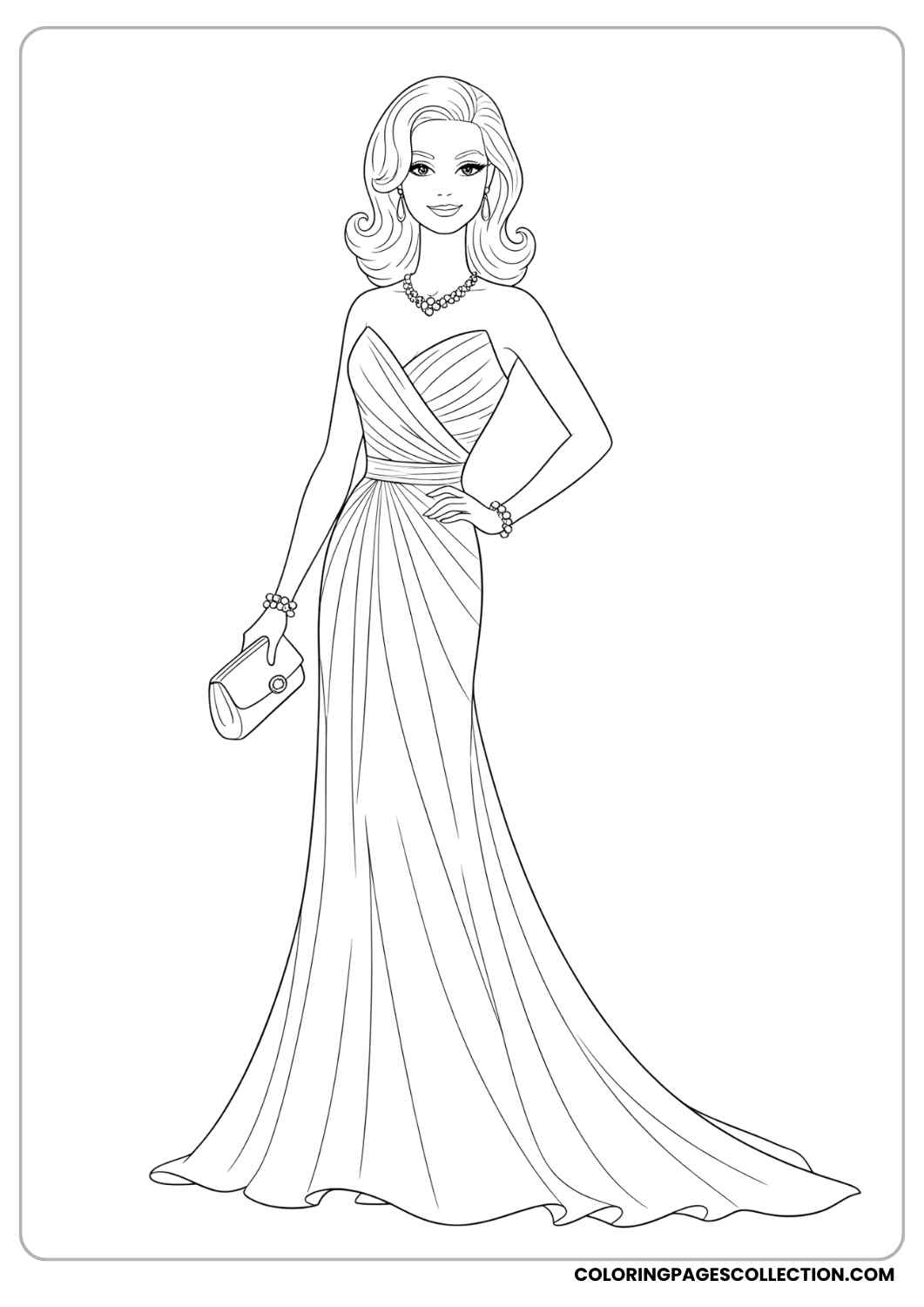 cute barbie coloring pages cute barbie coloring pages
