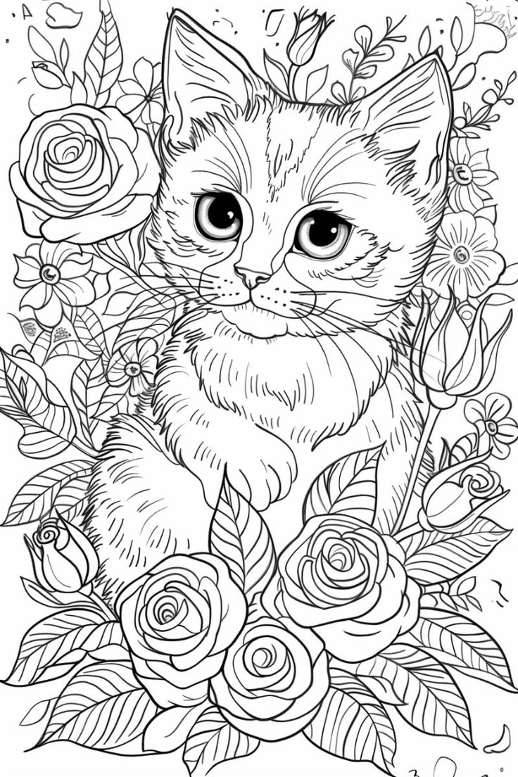 kitten cat coloring pages kitten cat coloring pages