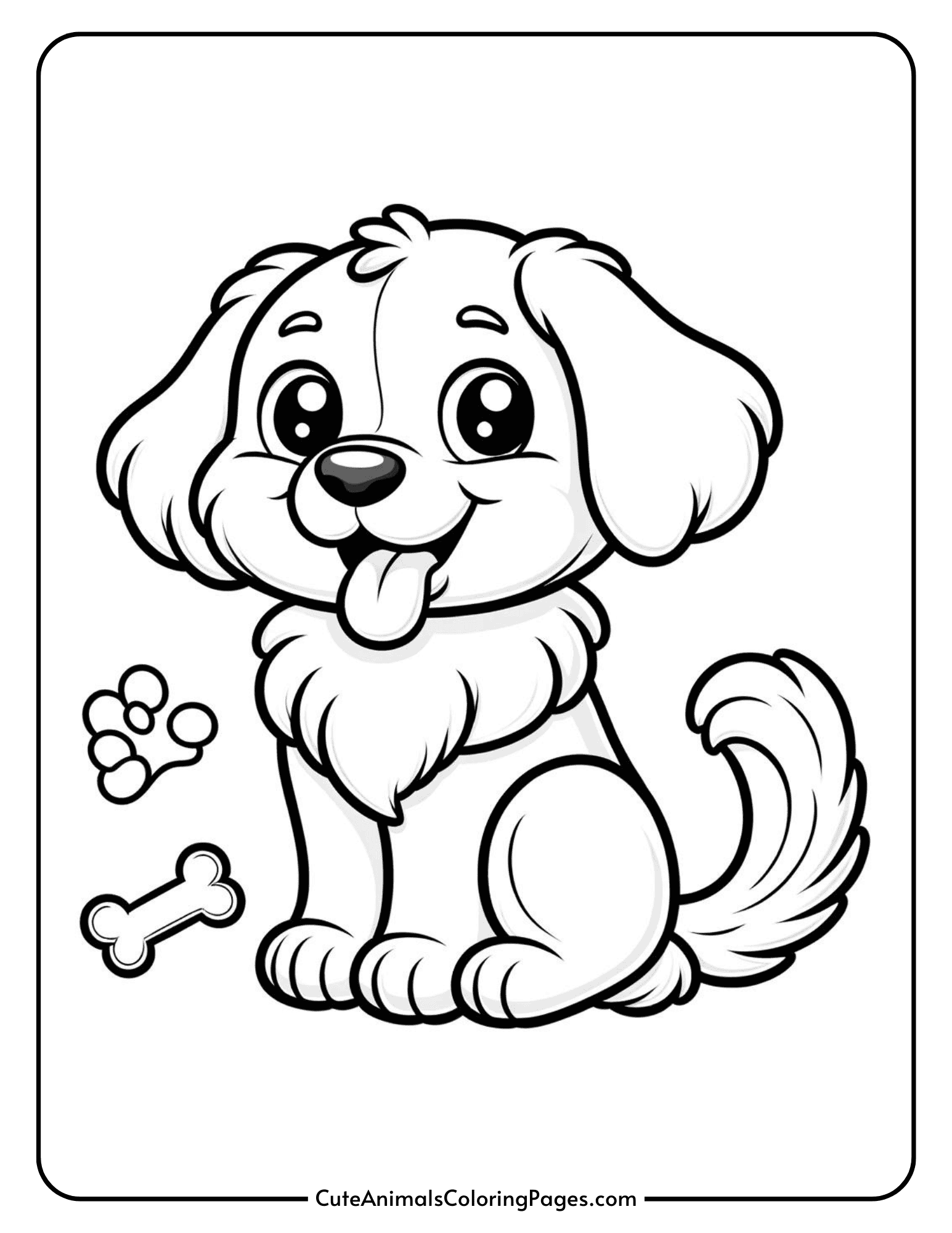 cute dog coloring pages