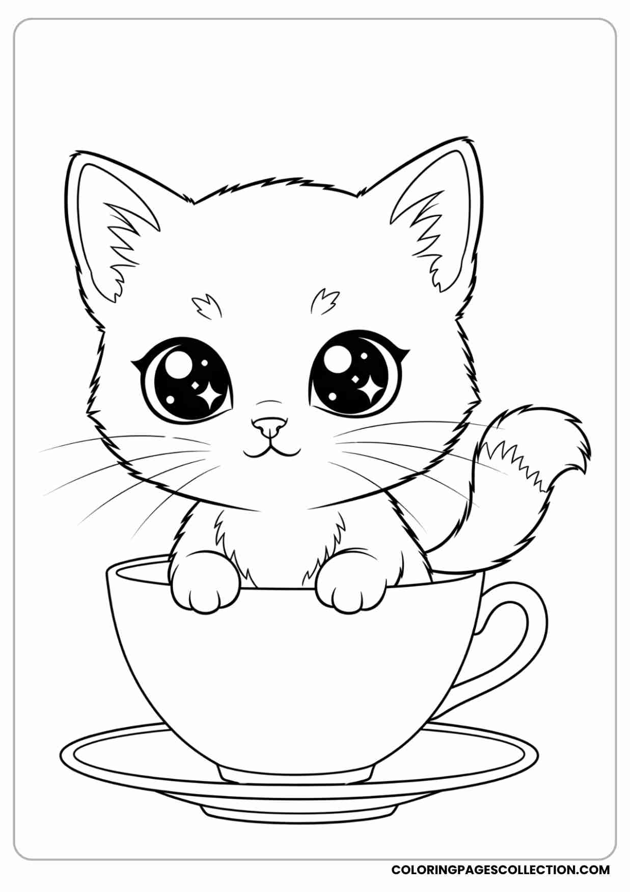 kitten coloring pictures printable