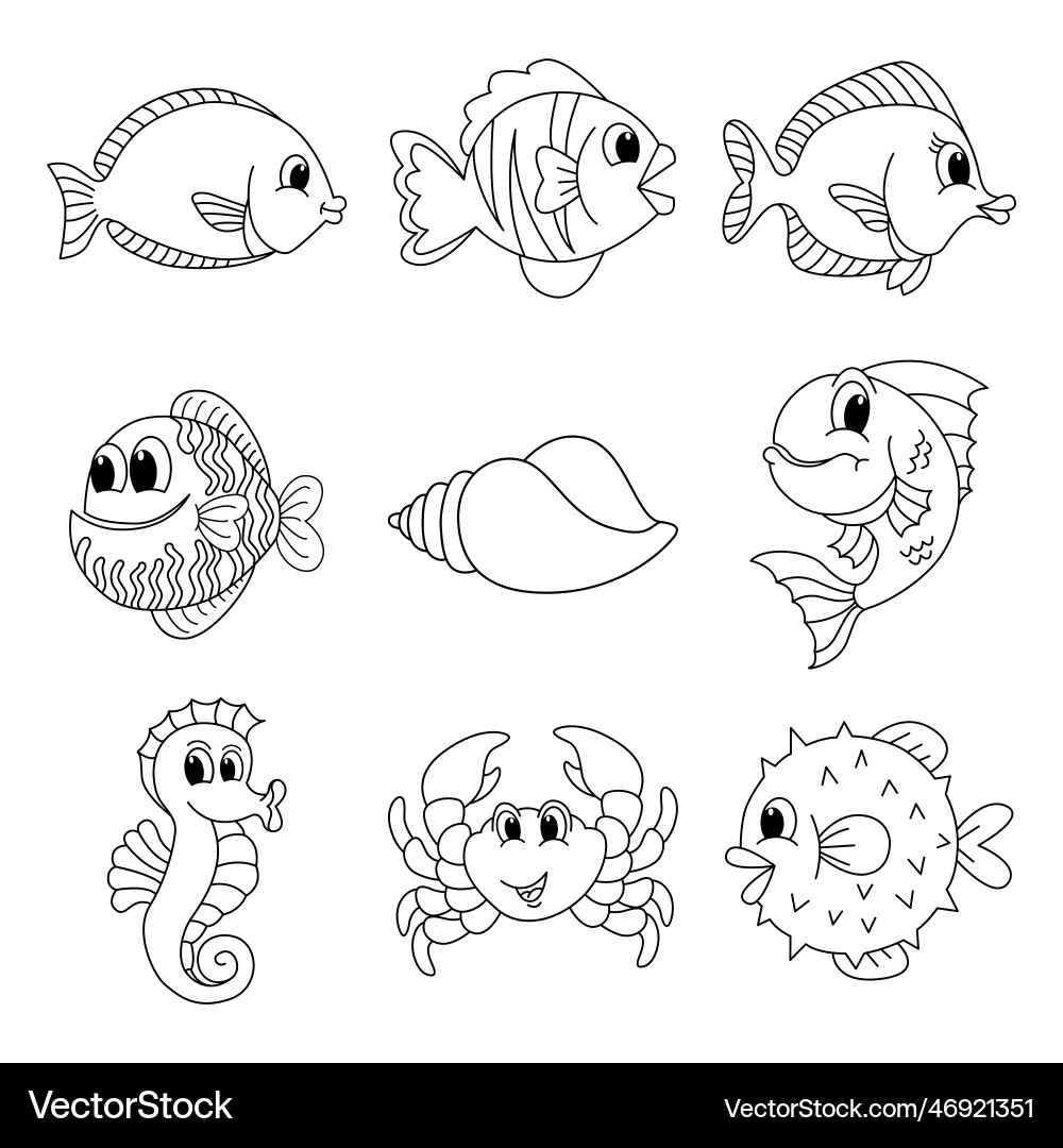 coloring pictures of fishes coloring pictures of fishes