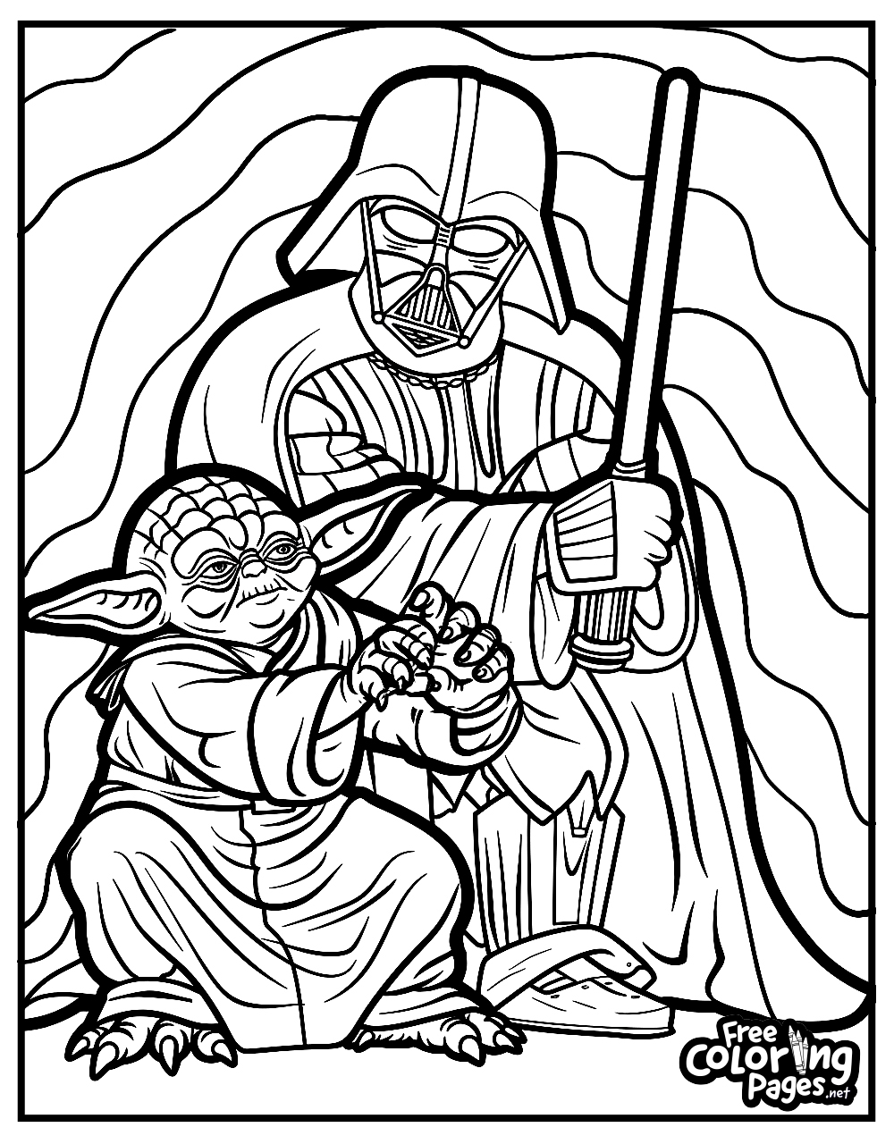 darth vader coloring page