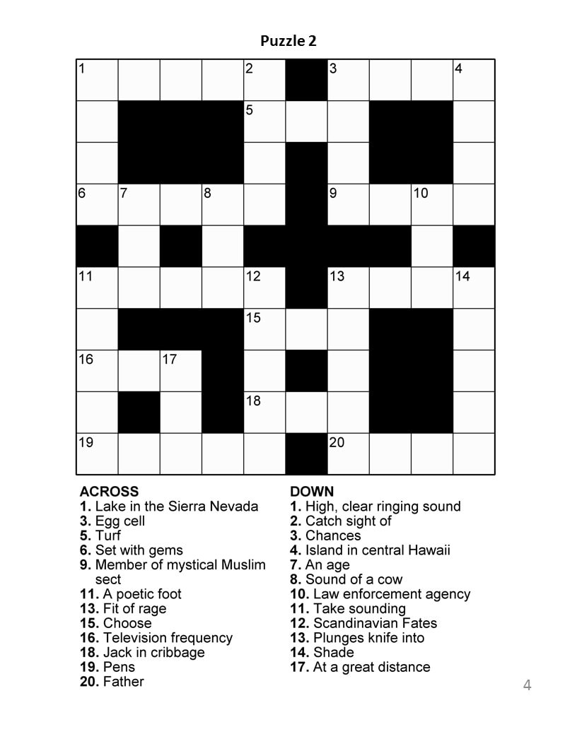 printable crossword puzzles for seniors printable crossword puzzles for seniors