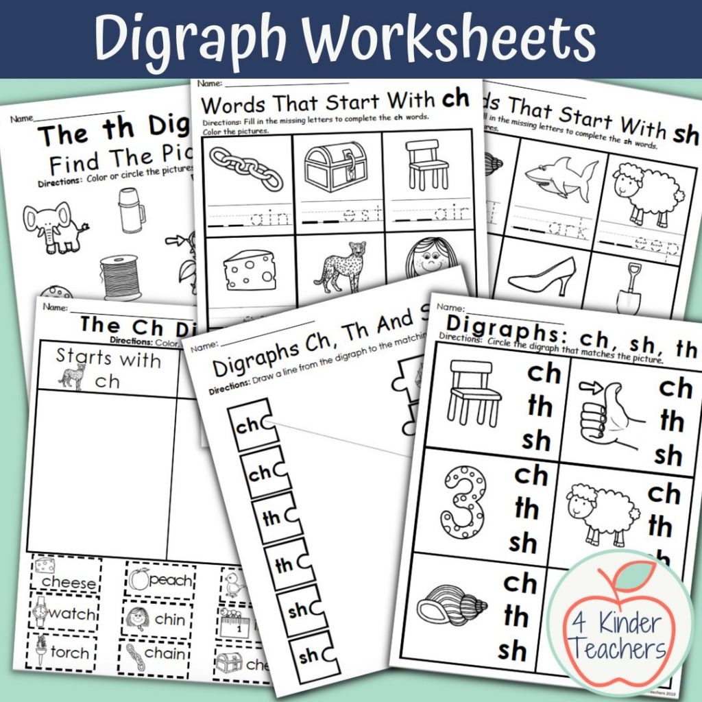 Digraph Worksheets For Kindergarten A Great Way To Teach Digraphs Digraph Worksheets For Kindergarten A Great Way To Teach Digraphs
