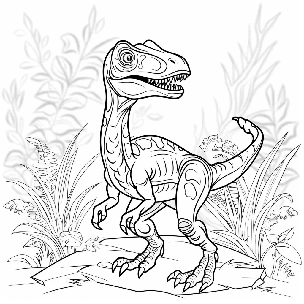 Dinosaur Coloring Pages Free Printable DrawingEZ