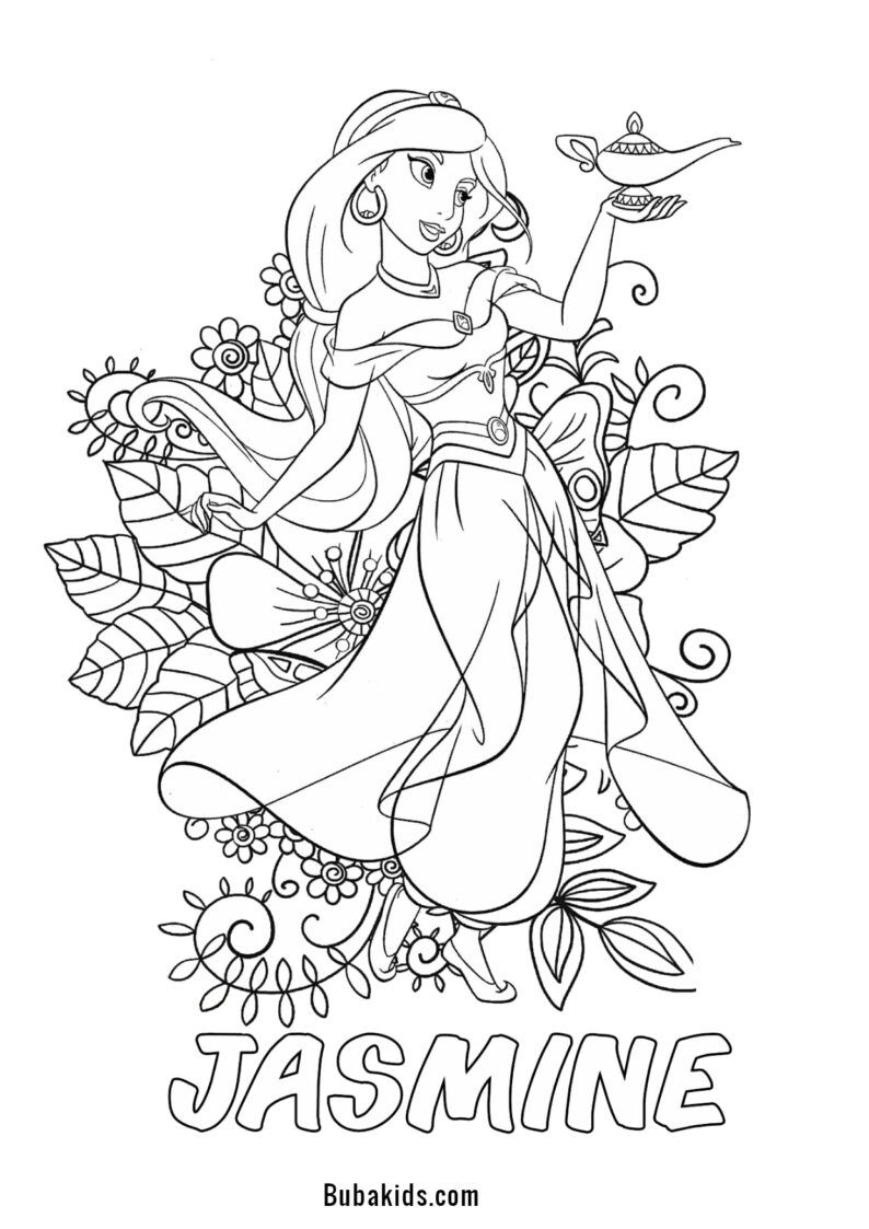 disney princess jasmine coloring pages disney princess jasmine coloring pages