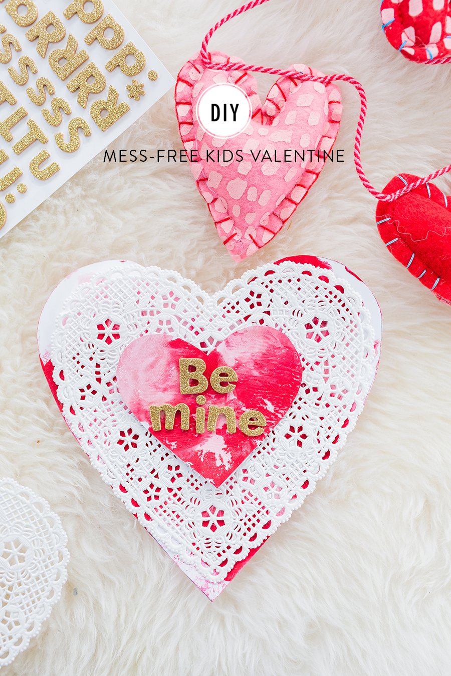 DIY Mess Free Kids Painted Valentine s Day Cards DIY Mess Free Kids Painted Valentine s Day Cards