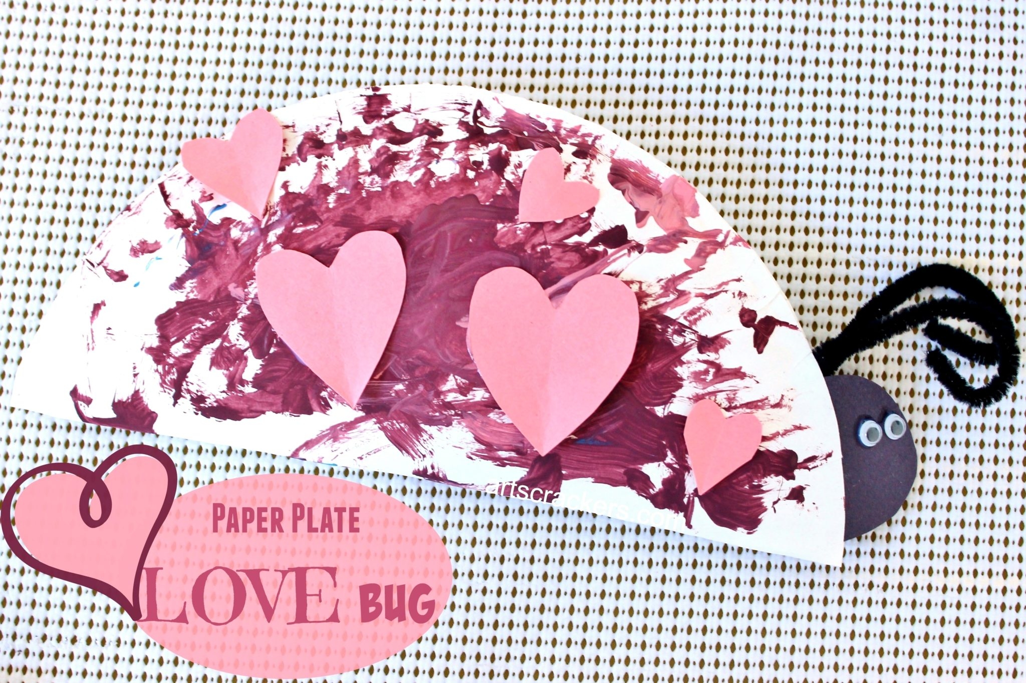 DIY Paper Plate Love Bug Valentine s Day DIY Paper Plate Love Bug Valentine s Day
