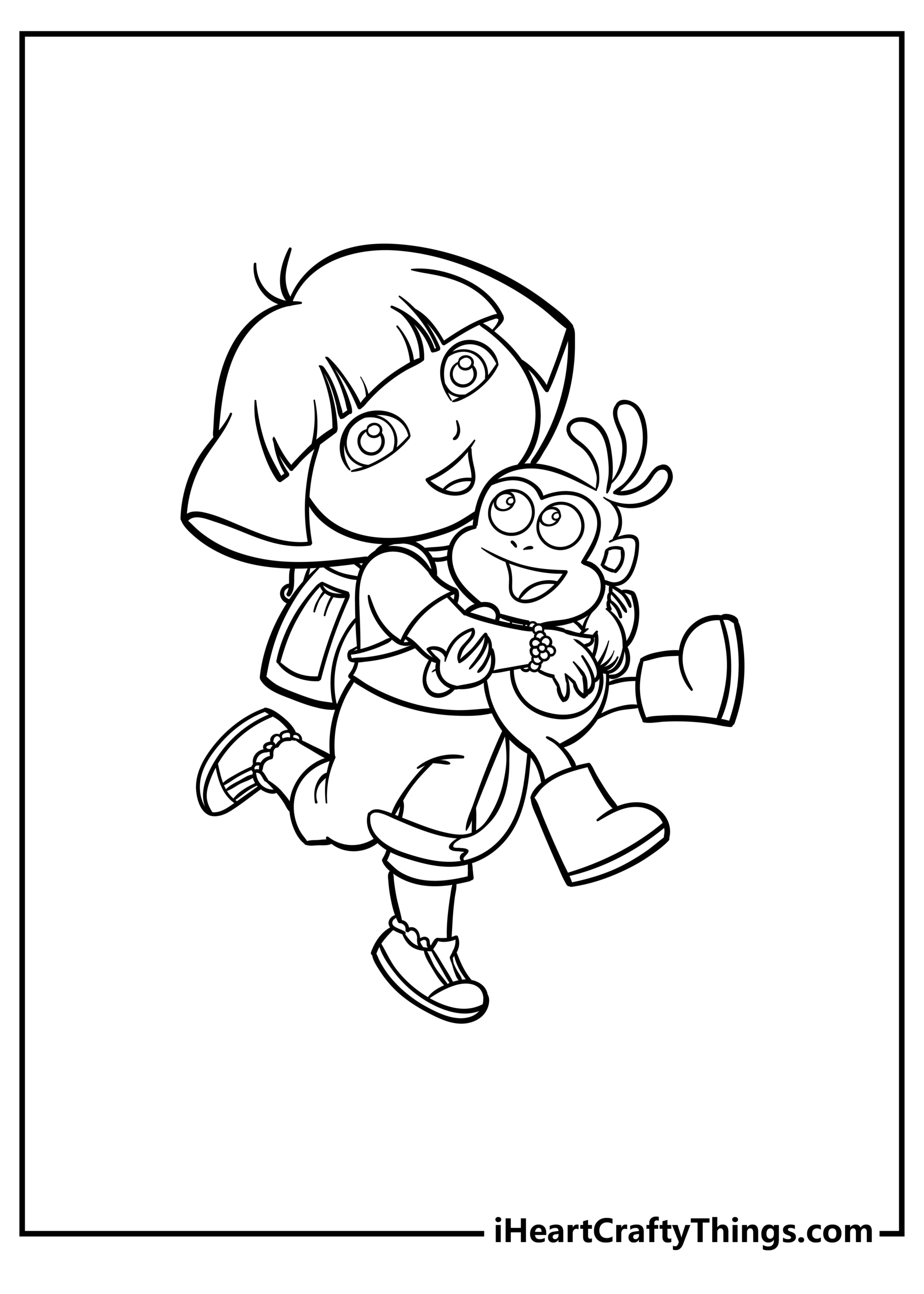 dora printables coloring dora printables coloring