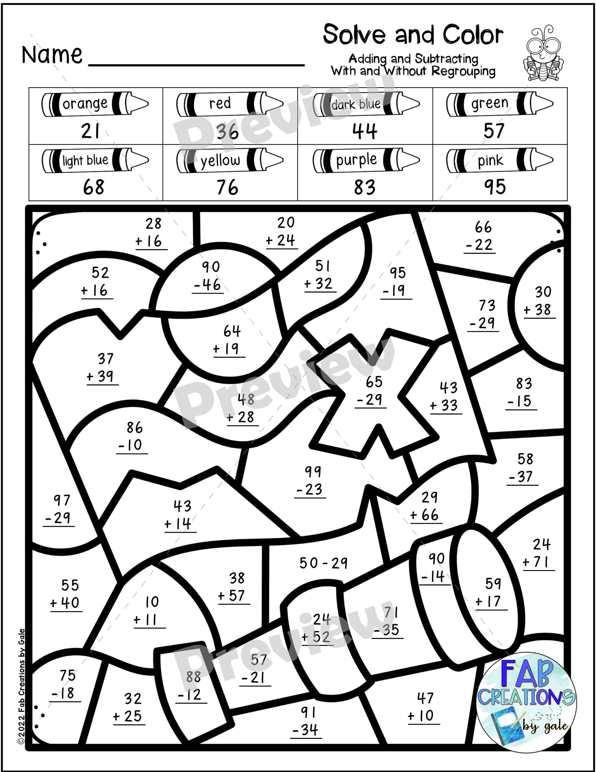 color by code addition color by code addition