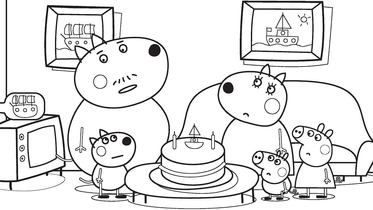 peppa pictures to colour peppa pictures to colour