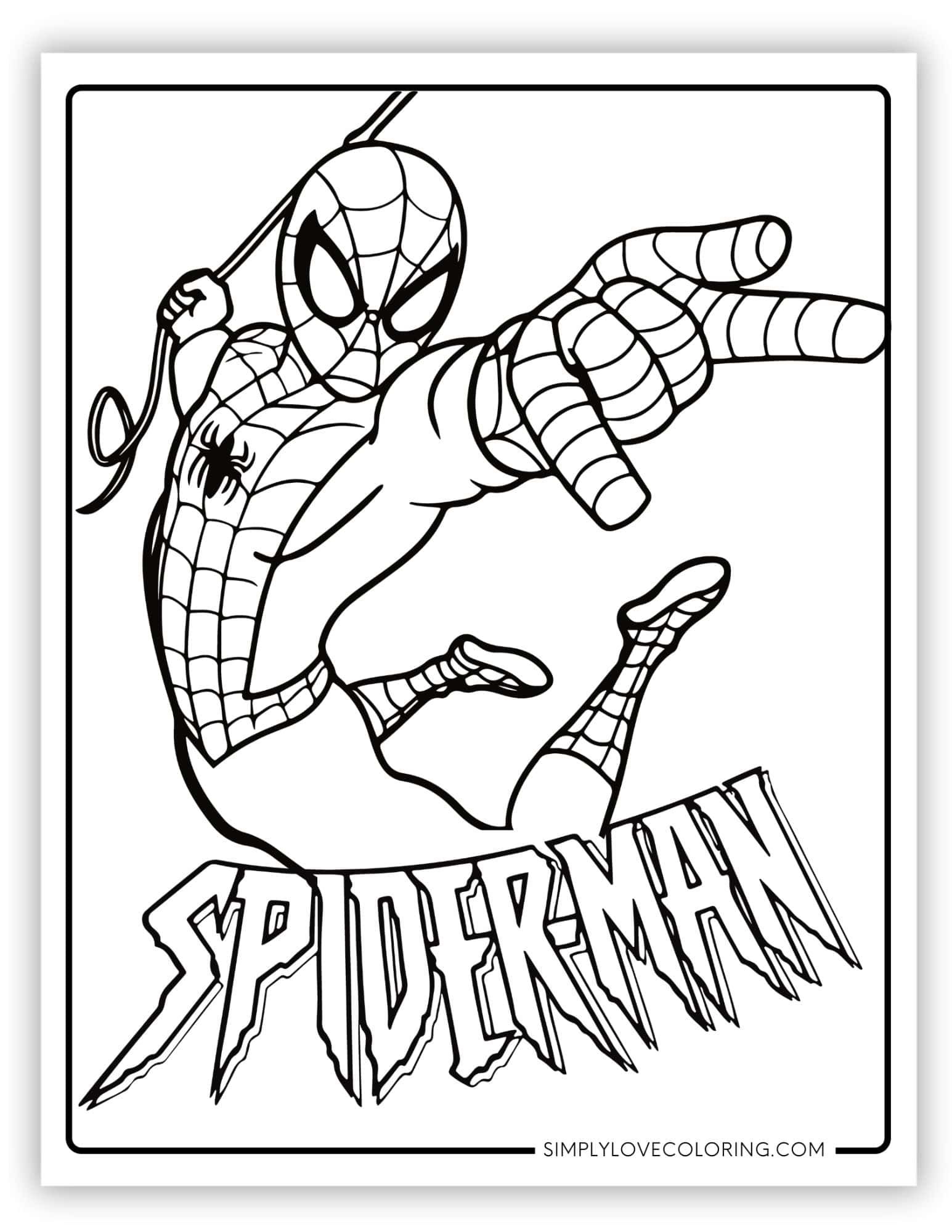 spiderman coloring pages for free spiderman coloring pages for free