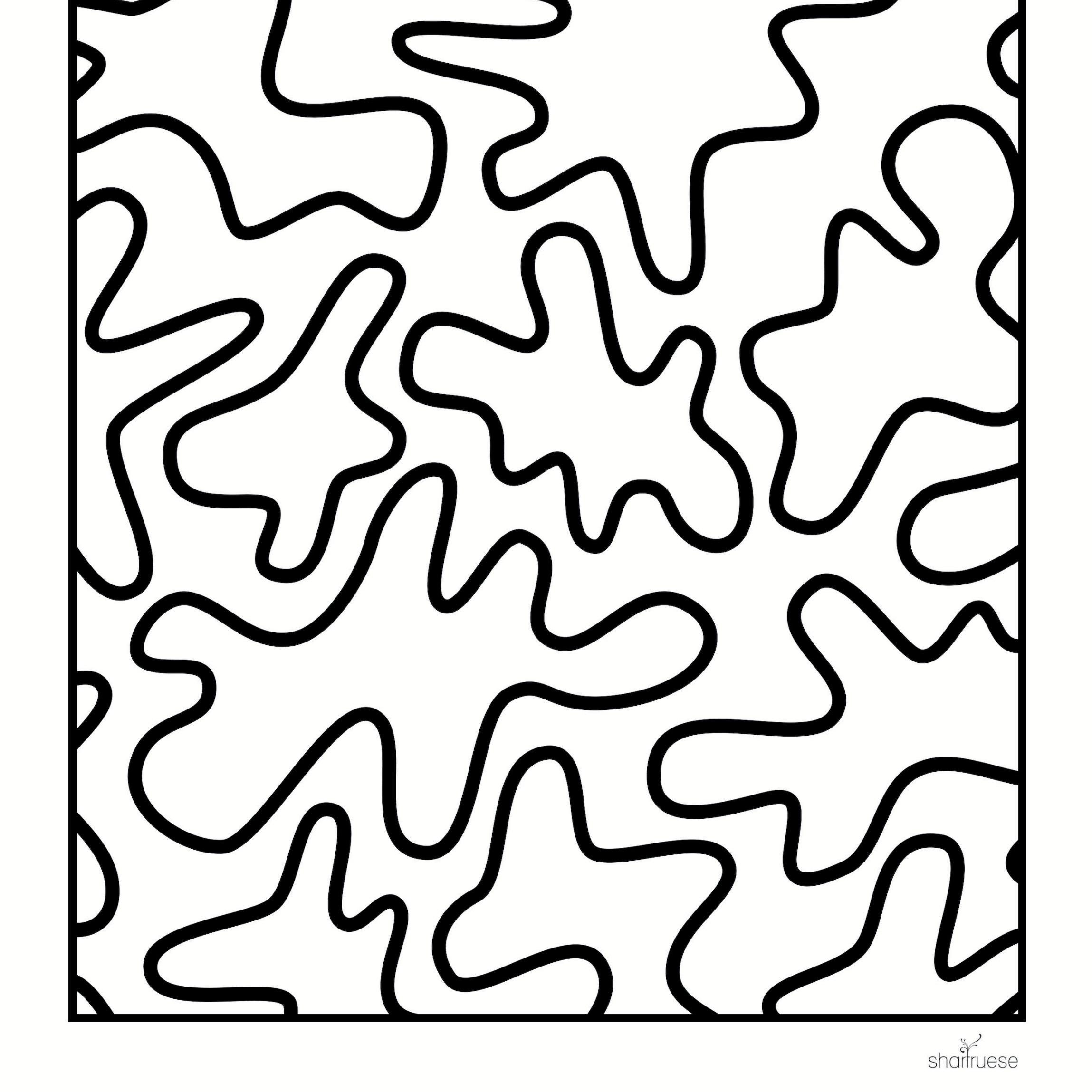 Easy Bold Patterns Colouring Pages Instant Download Mindfulness Coloring Printable Minimalist Art Therapy Anxiety Calming Etsy