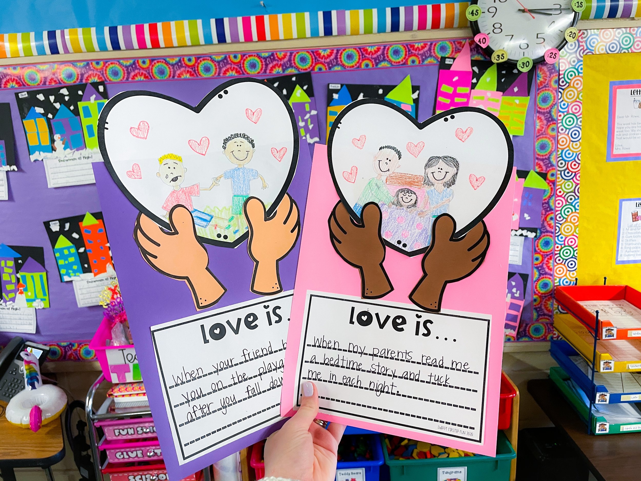 Easy Classroom Valentine s Activities For K 1 Sweet Firstie Fun