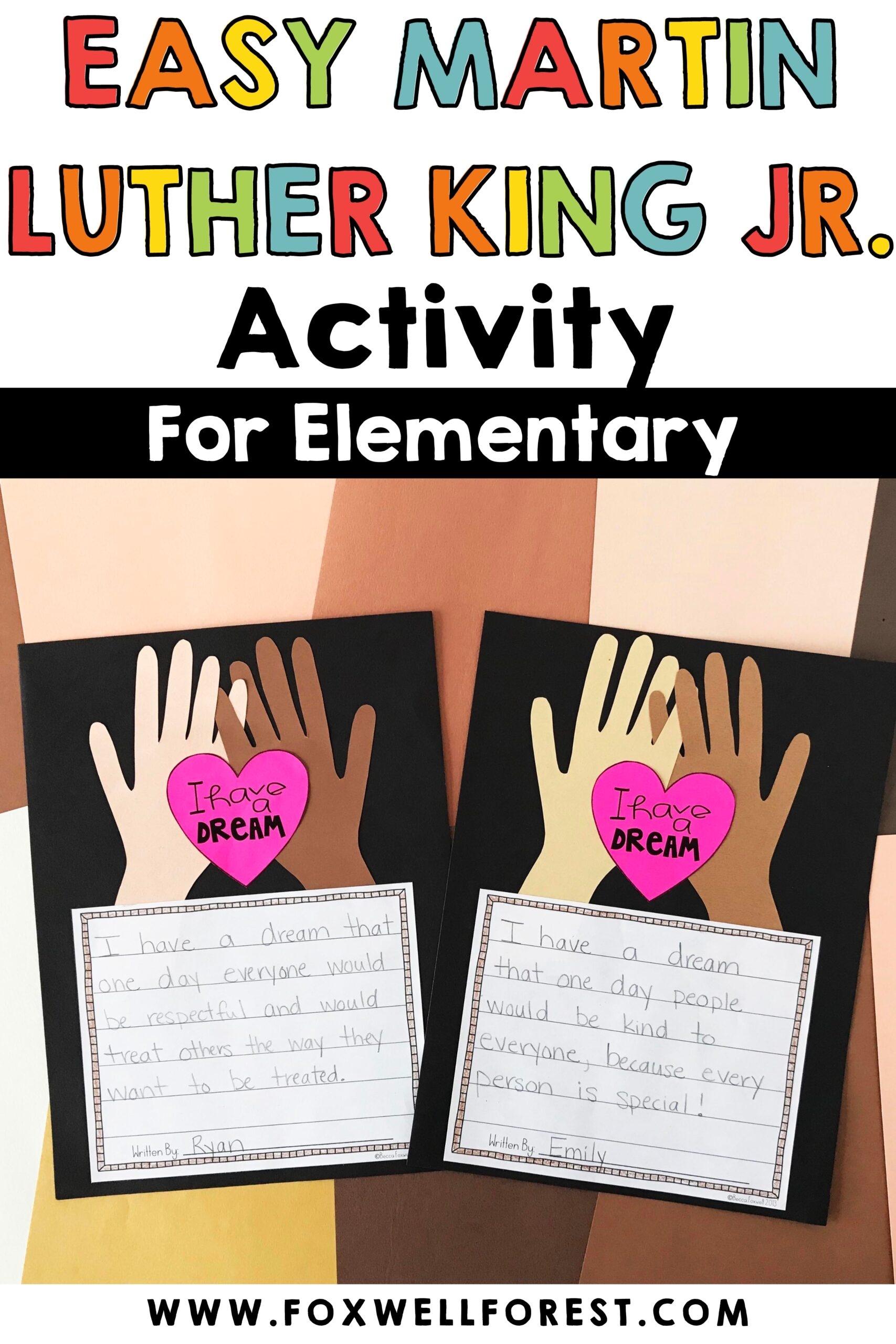 EASY Martin Luther King Jr Activities For Elementary Foxwell Forest