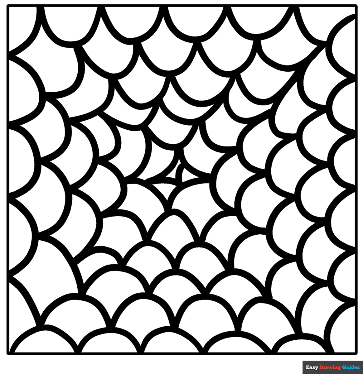 Easy Pattern Coloring Pages 55 Printable Sheets