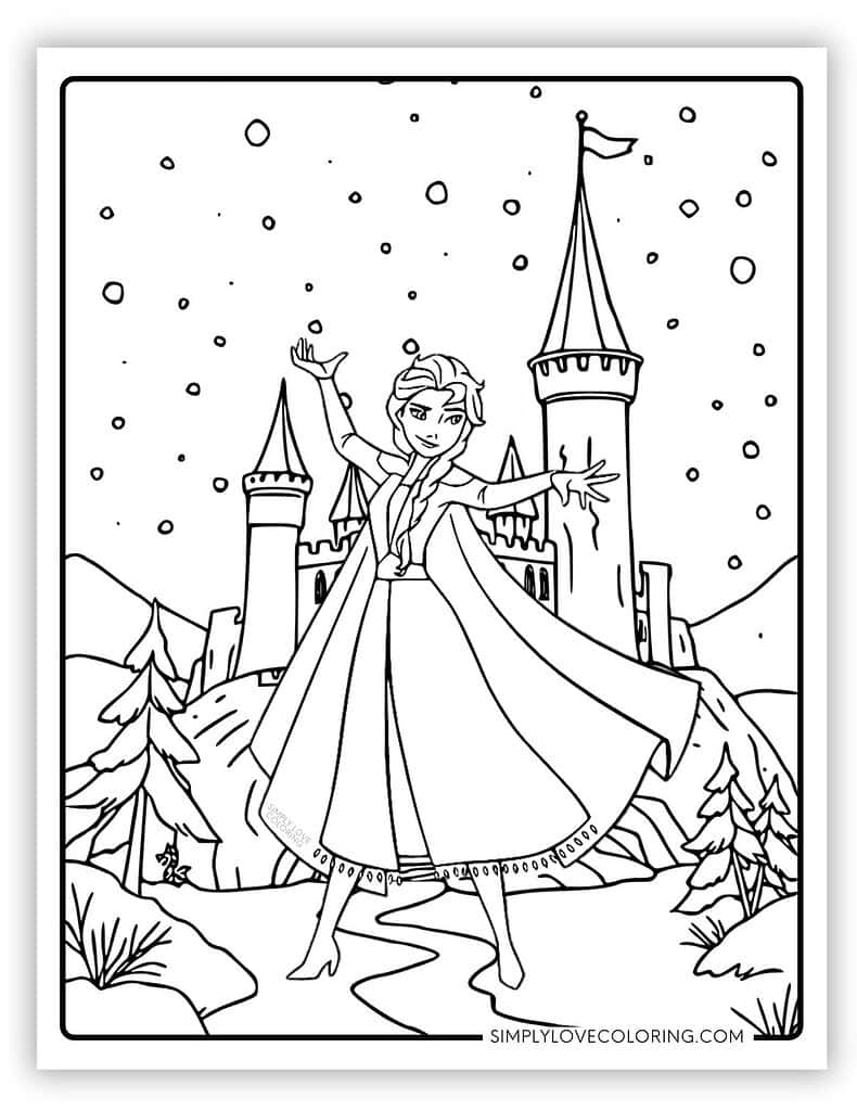 printable coloring pages elsa printable coloring pages elsa