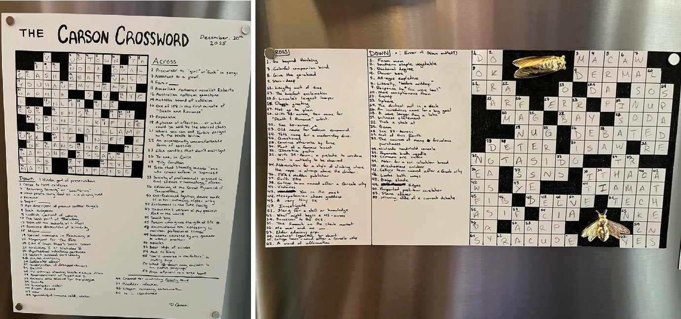 End of Year Crossword News Roundup Globe And Mail Upcoming Xwd Events And Crossword Love PuzzCulture