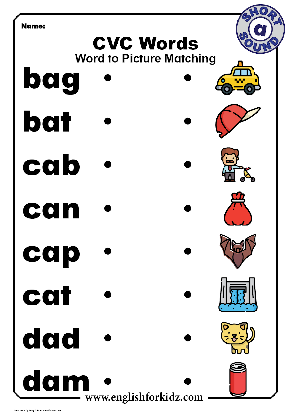 English For Kids Step By Step Short A Sound Worksheets Flashcards Posters Reading Comprehension English For Kids Step By Step Short A Sound Worksheets Flashcards Posters Reading Comprehension