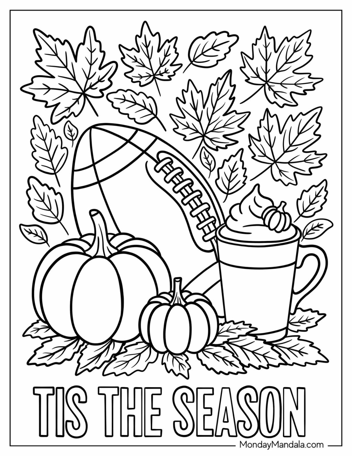 coloring pages fall