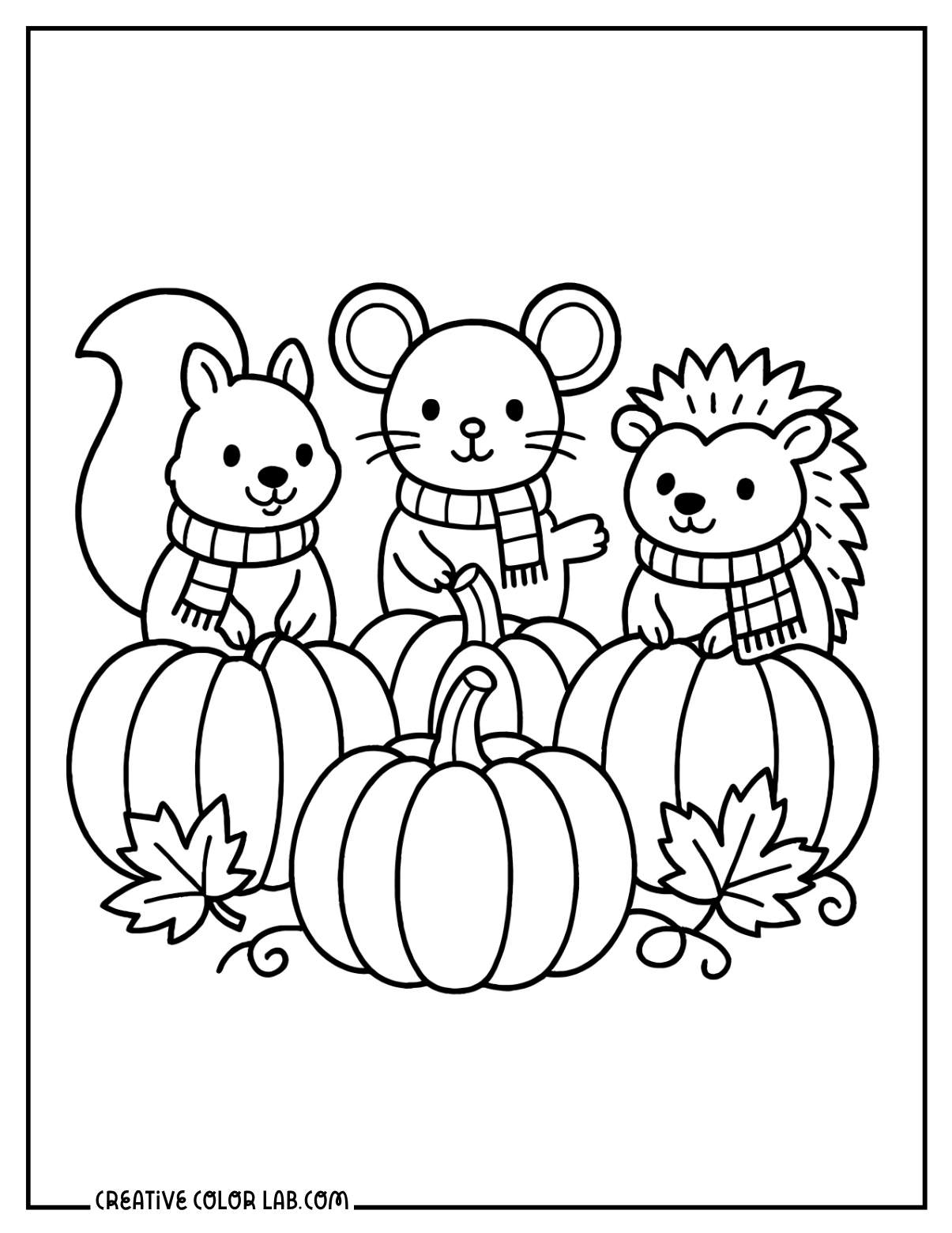 fall coloring pages for kids