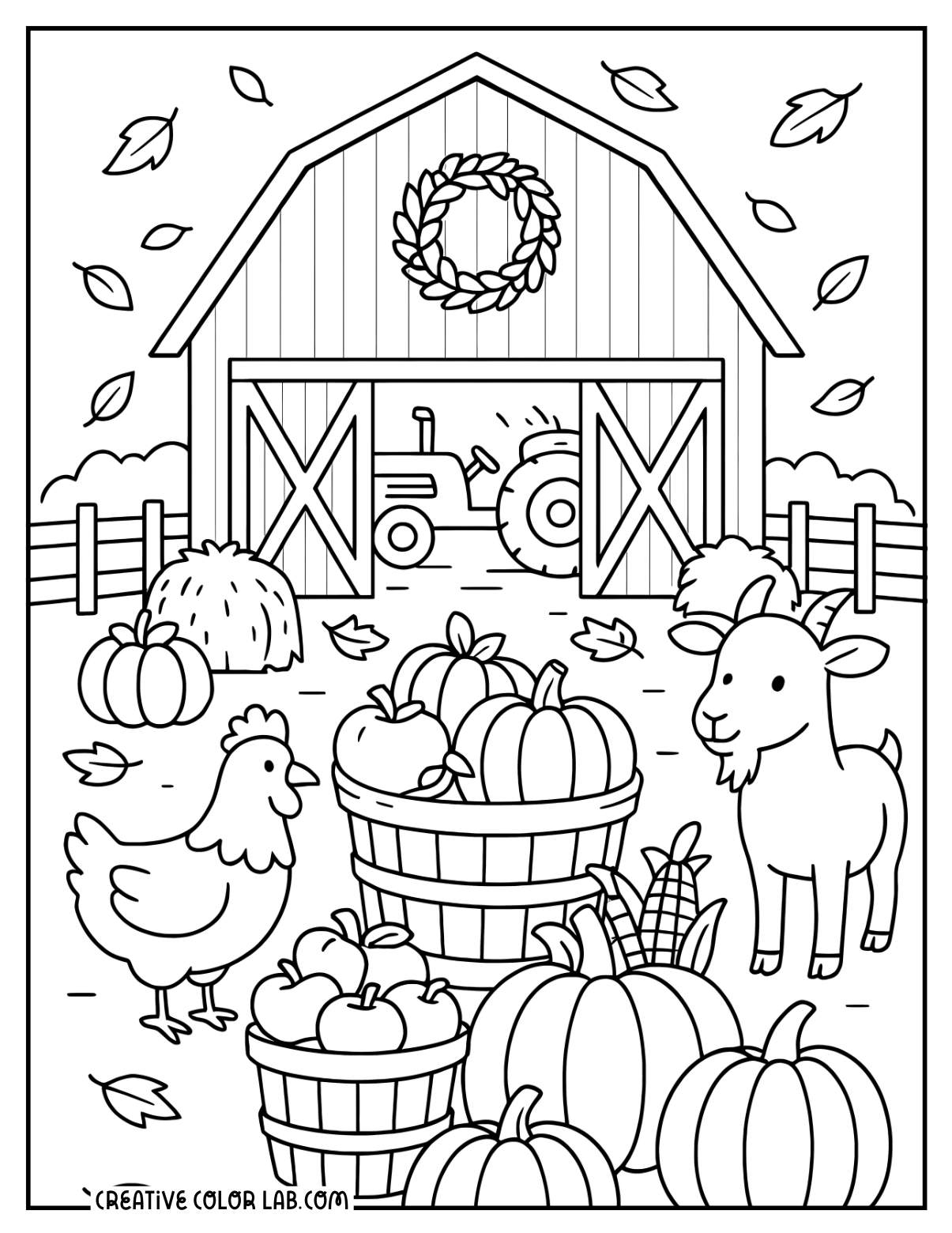 Fall Coloring Pages To Download And Print
