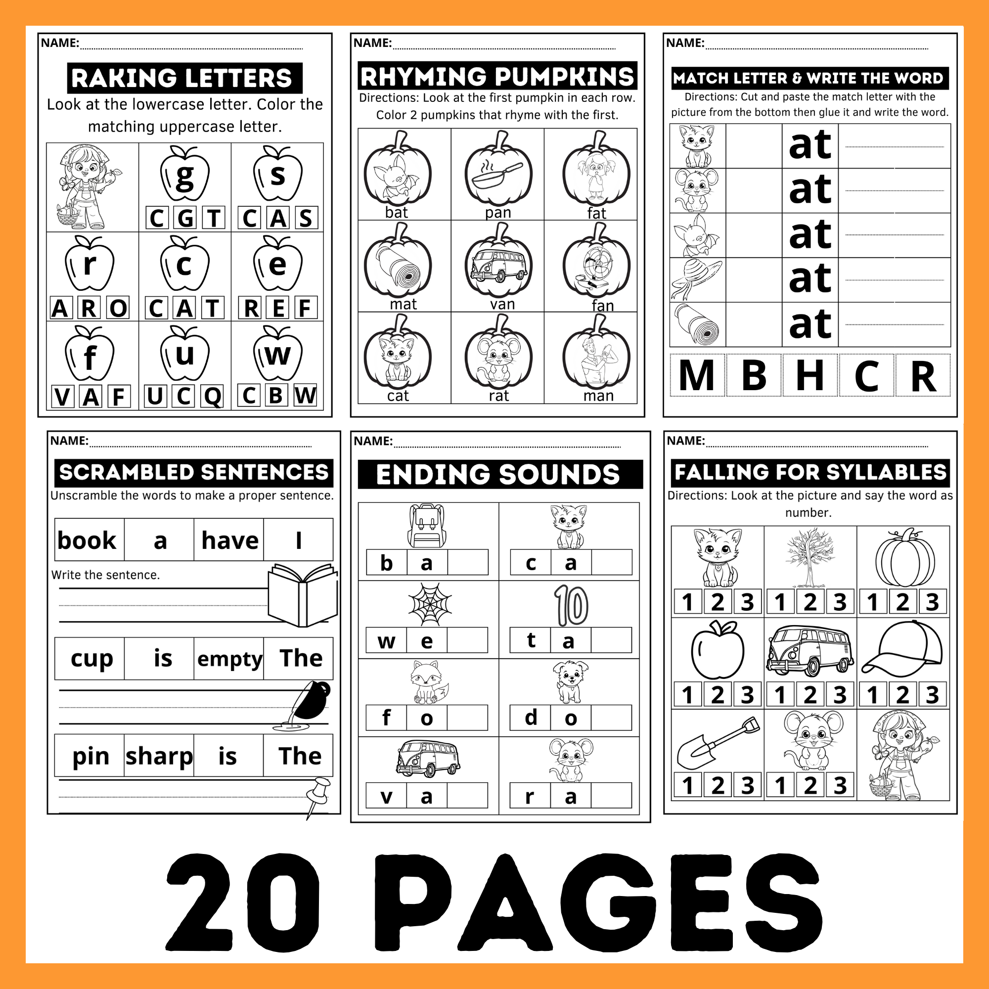 Fall Fun Busy Work Packet 1st Grade Morning Worksheets October Worksheets Made By Teachers Fall Fun Busy Work Packet 1st Grade Morning Worksheets October Worksheets Made By Teachers