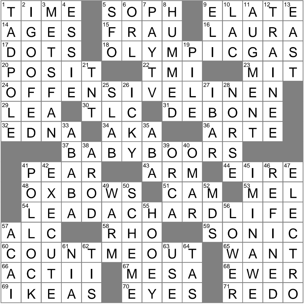 Fee based Service Crossword Clue Archives LAXCrossword