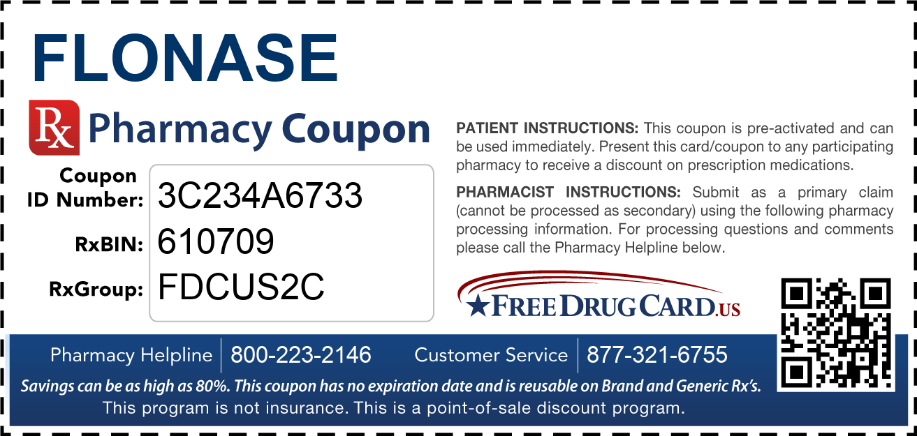 Flonase Coupon Free Prescription Savings At Pharmacies Nationwide Flonase Coupon Free Prescription Savings At Pharmacies Nationwide