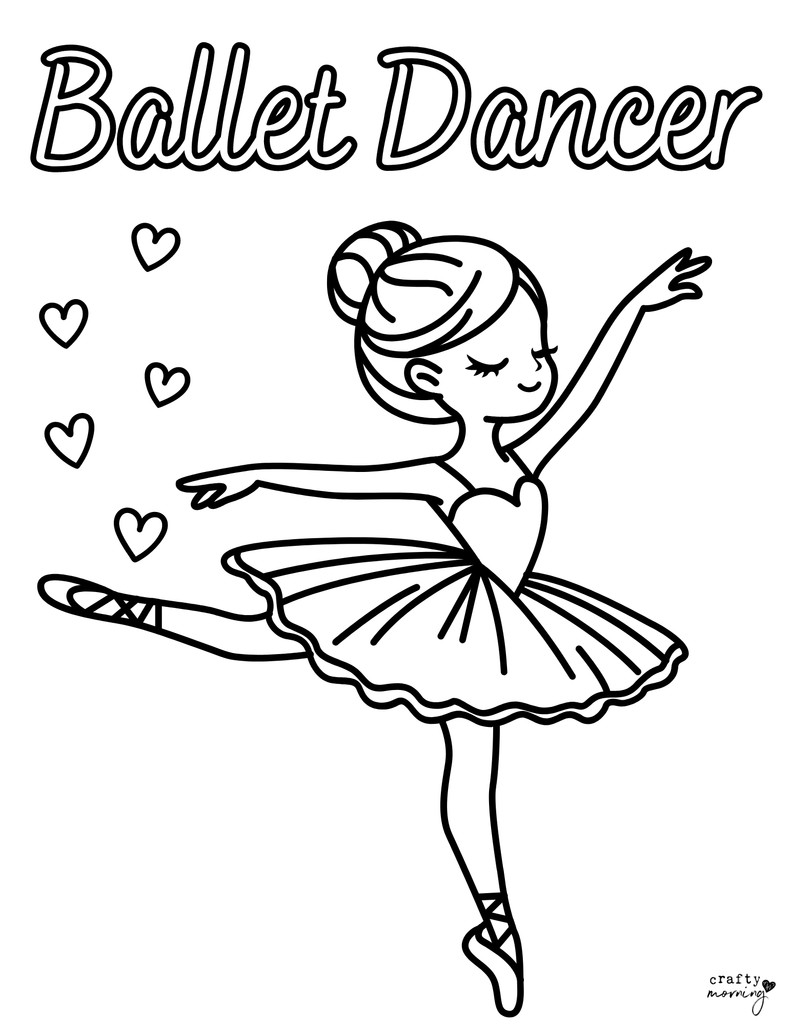 Free Ballet Coloring Pages Crafty Morning Free Ballet Coloring Pages Crafty Morning