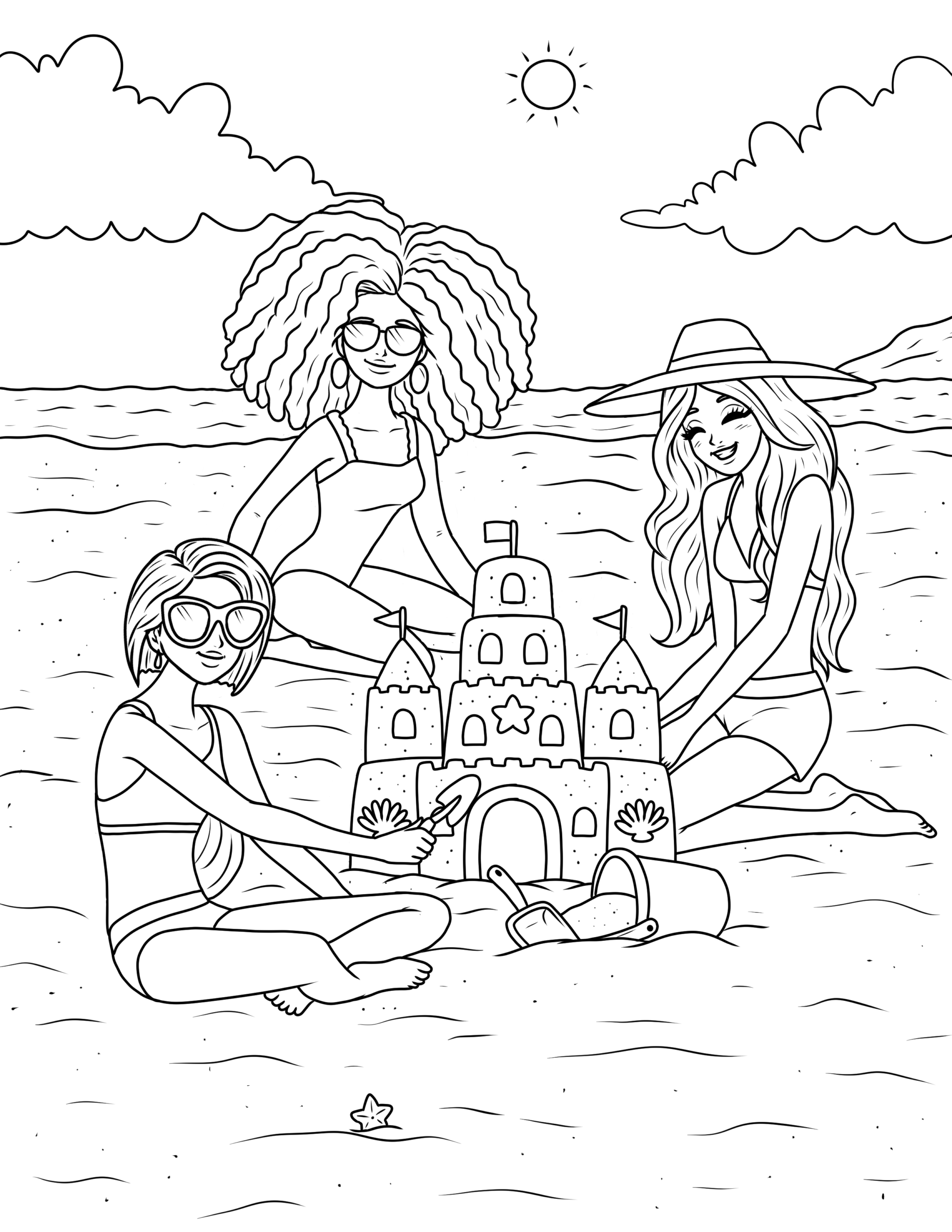 barbie beach coloring pages barbie beach coloring pages