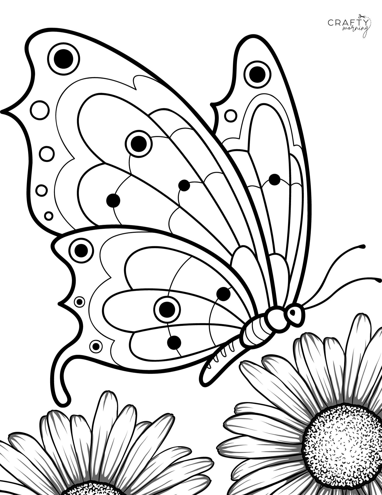 butterfly coloring pictures printable