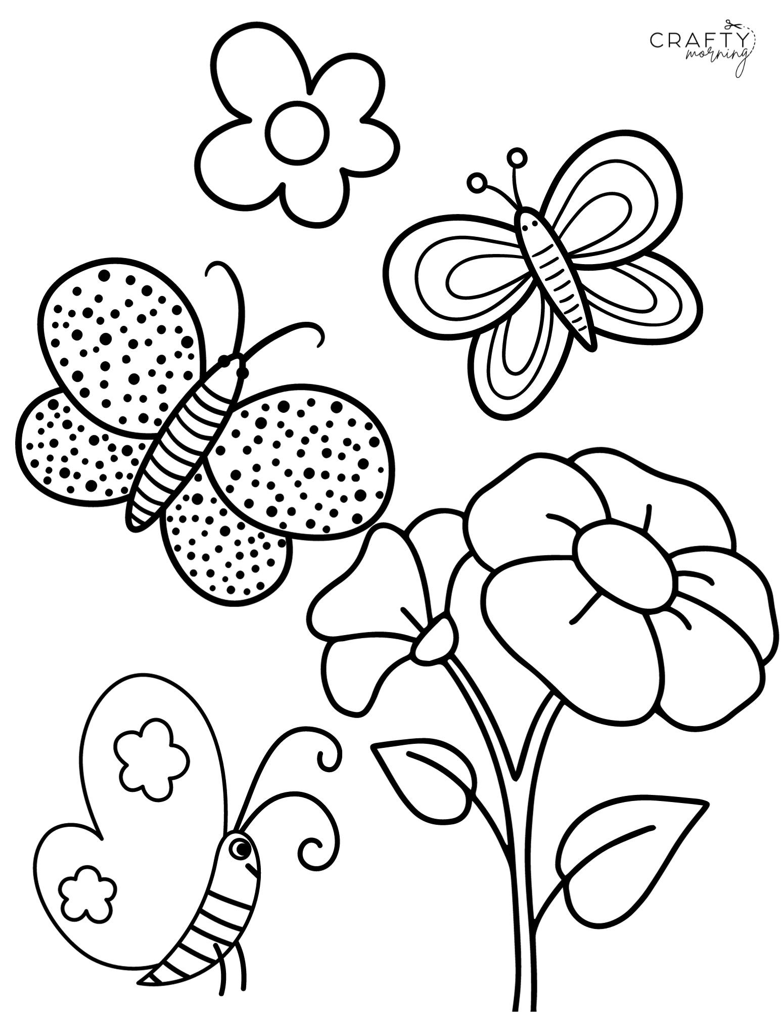 Free Butterfly Coloring Pages To Print Crafty Morning Free Butterfly Coloring Pages To Print Crafty Morning