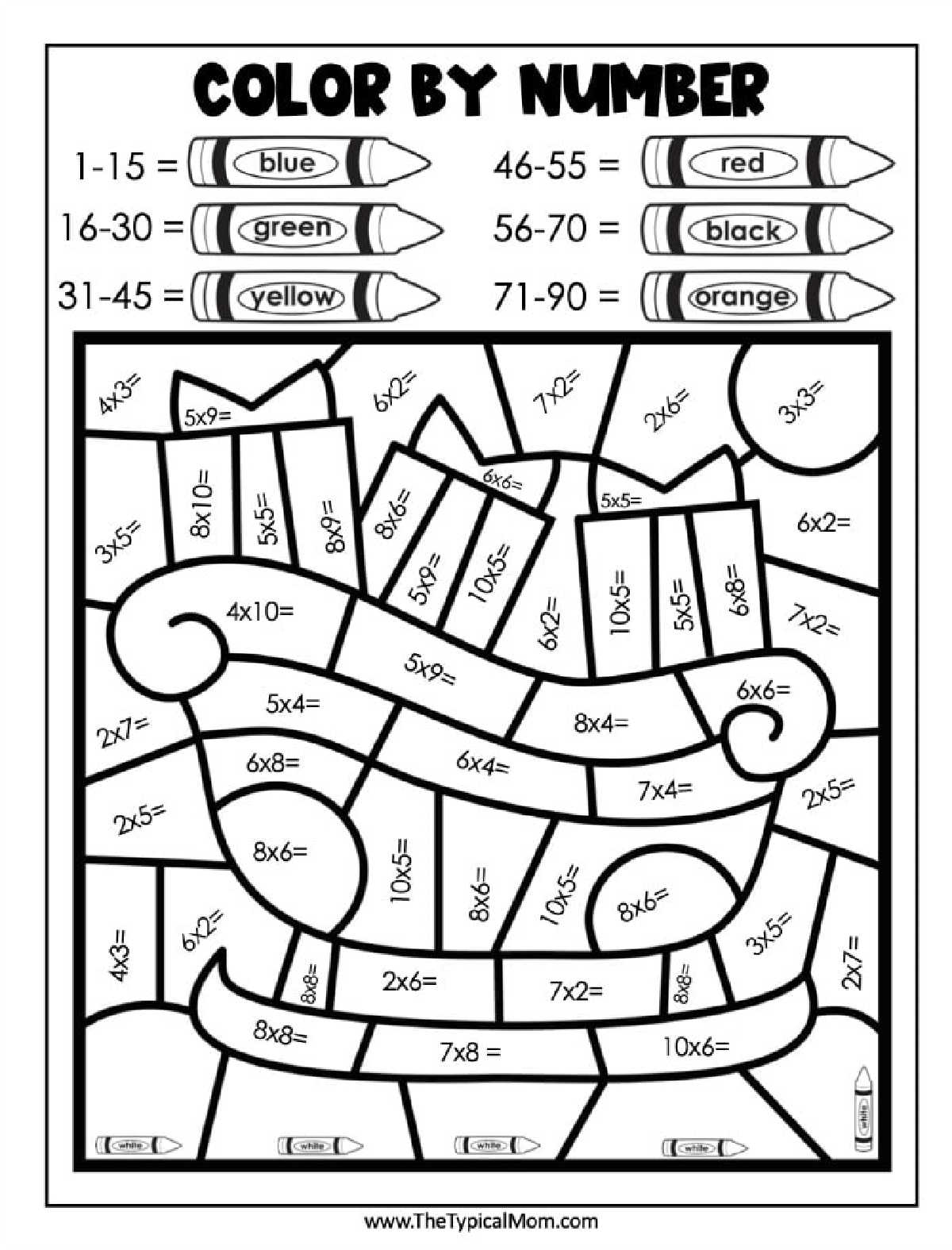 Free Christmas Color By Number PDF Printables Free Christmas Color By Number PDF Printables