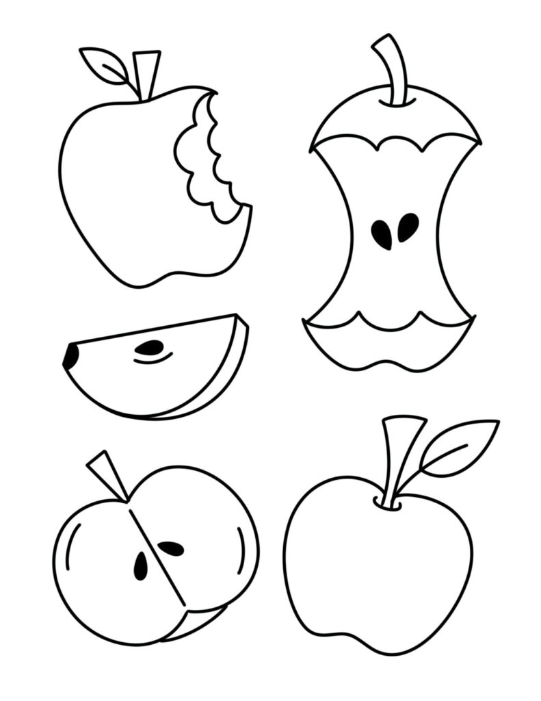 free printable coloring pages apples free printable coloring pages apples