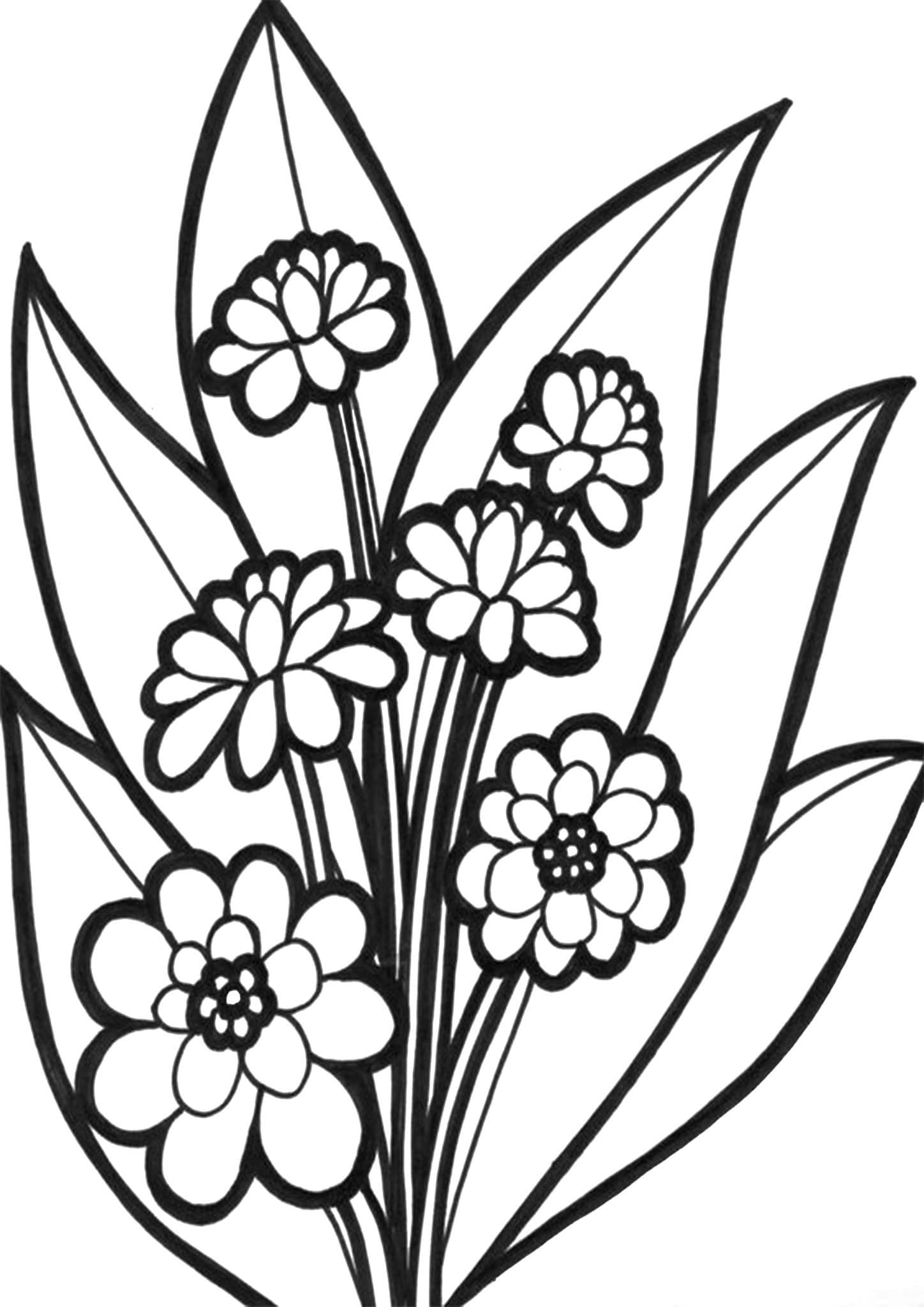 Free Easy To Print Flower Coloring Pages Tulamama Free Easy To Print Flower Coloring Pages Tulamama