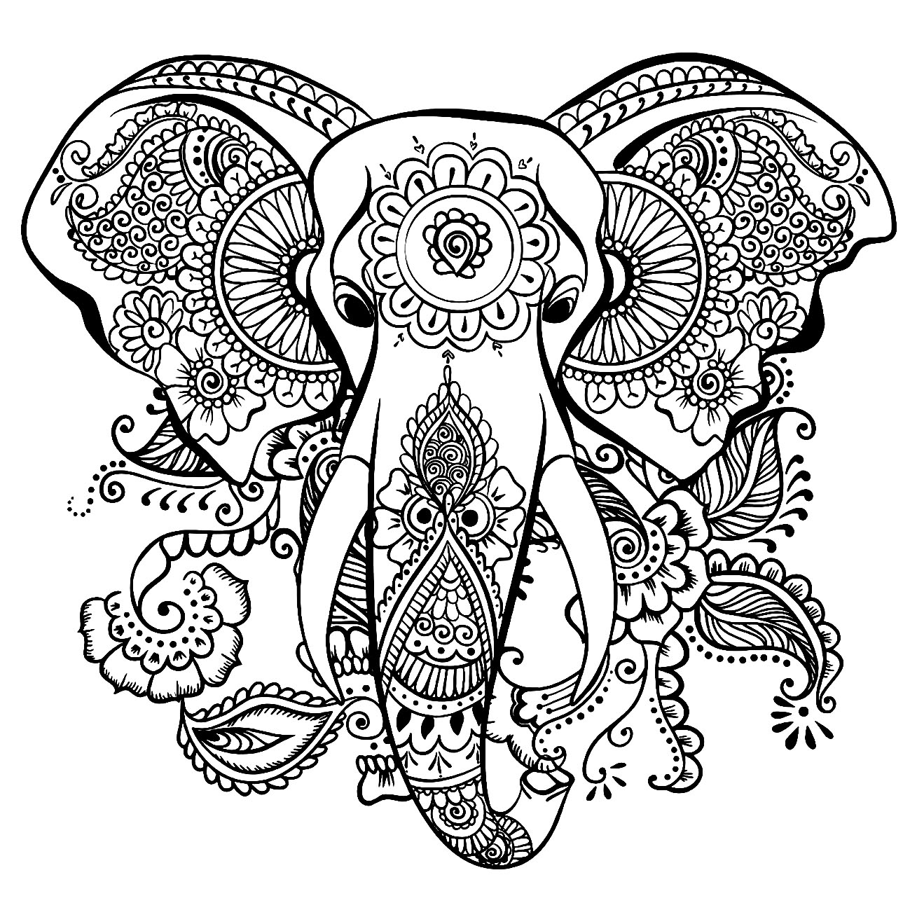 Free Elephant Drawing To Print And Color Elephant Coloring Pages Free Elephant Drawing To Print And Color Elephant Coloring Pages