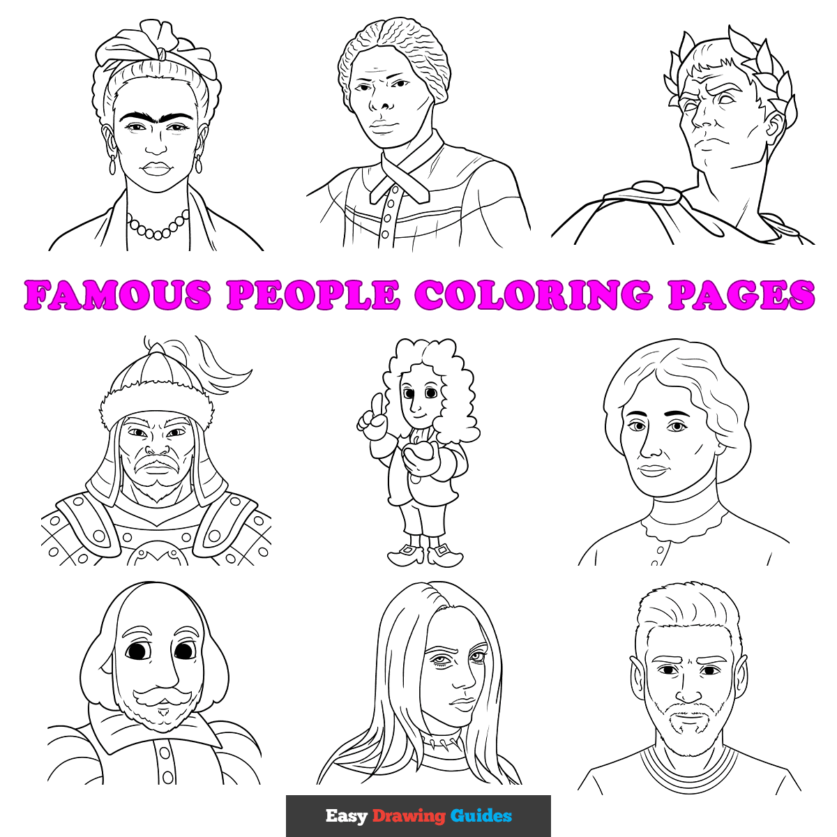 Free Famous People Coloring Pages For Kids 18 Printable Sheets Free Famous People Coloring Pages For Kids 18 Printable Sheets