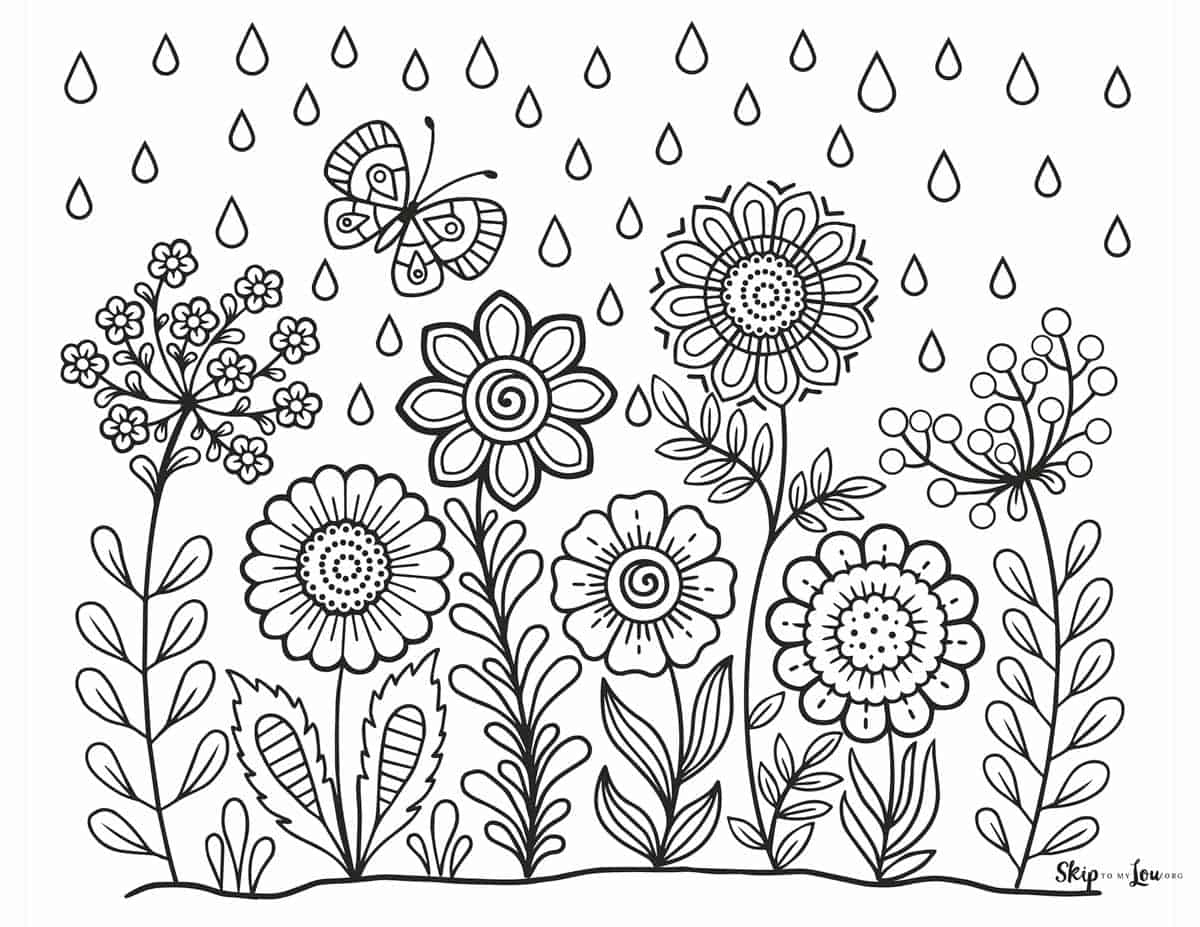 flowers printable coloring pages flowers printable coloring pages