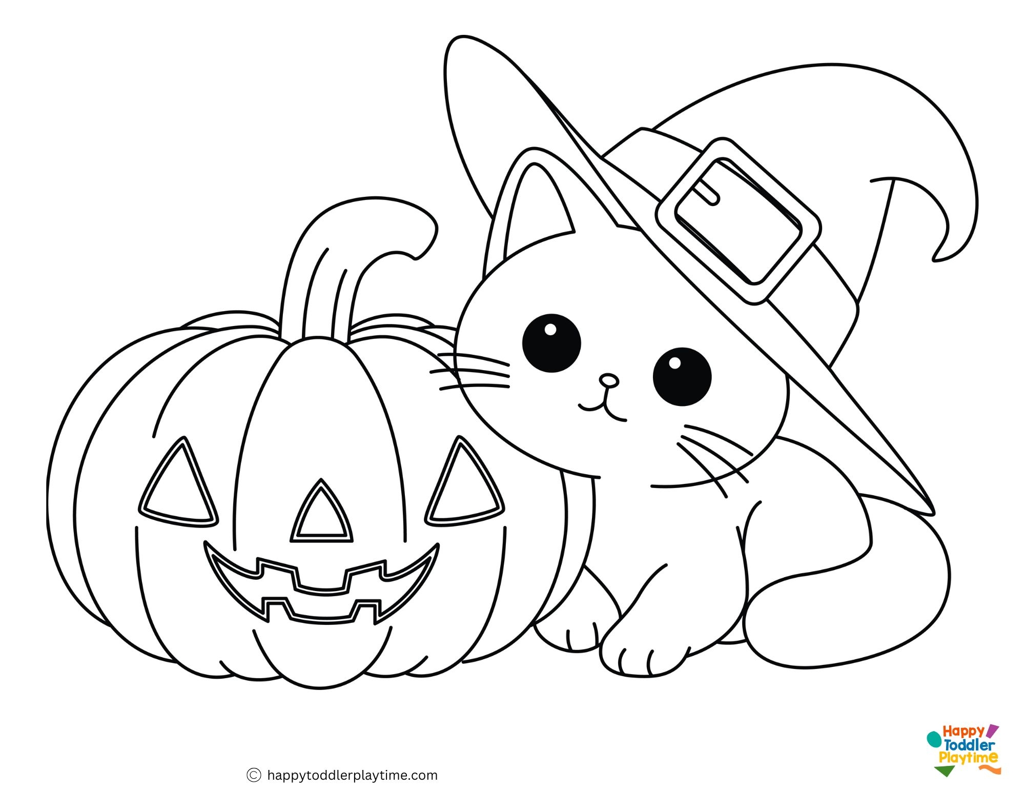 Free Halloween Cat Coloring Pages Happy Toddler Playtime Free Halloween Cat Coloring Pages Happy Toddler Playtime