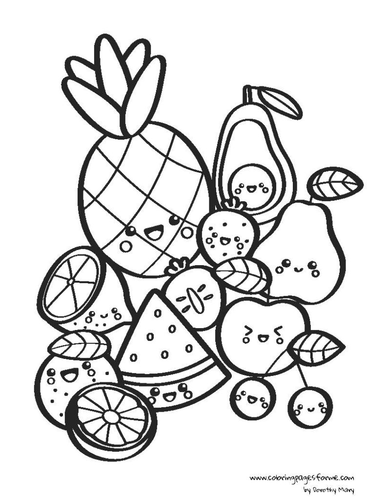 cute easy coloring pages printable