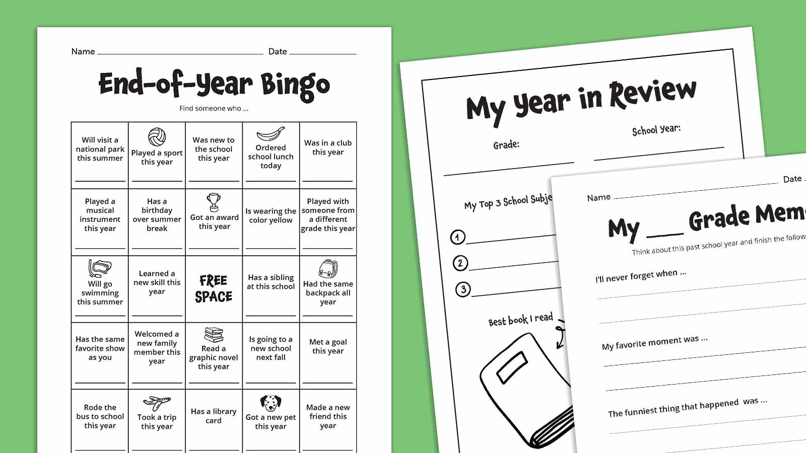 Free Last Day of School Printables