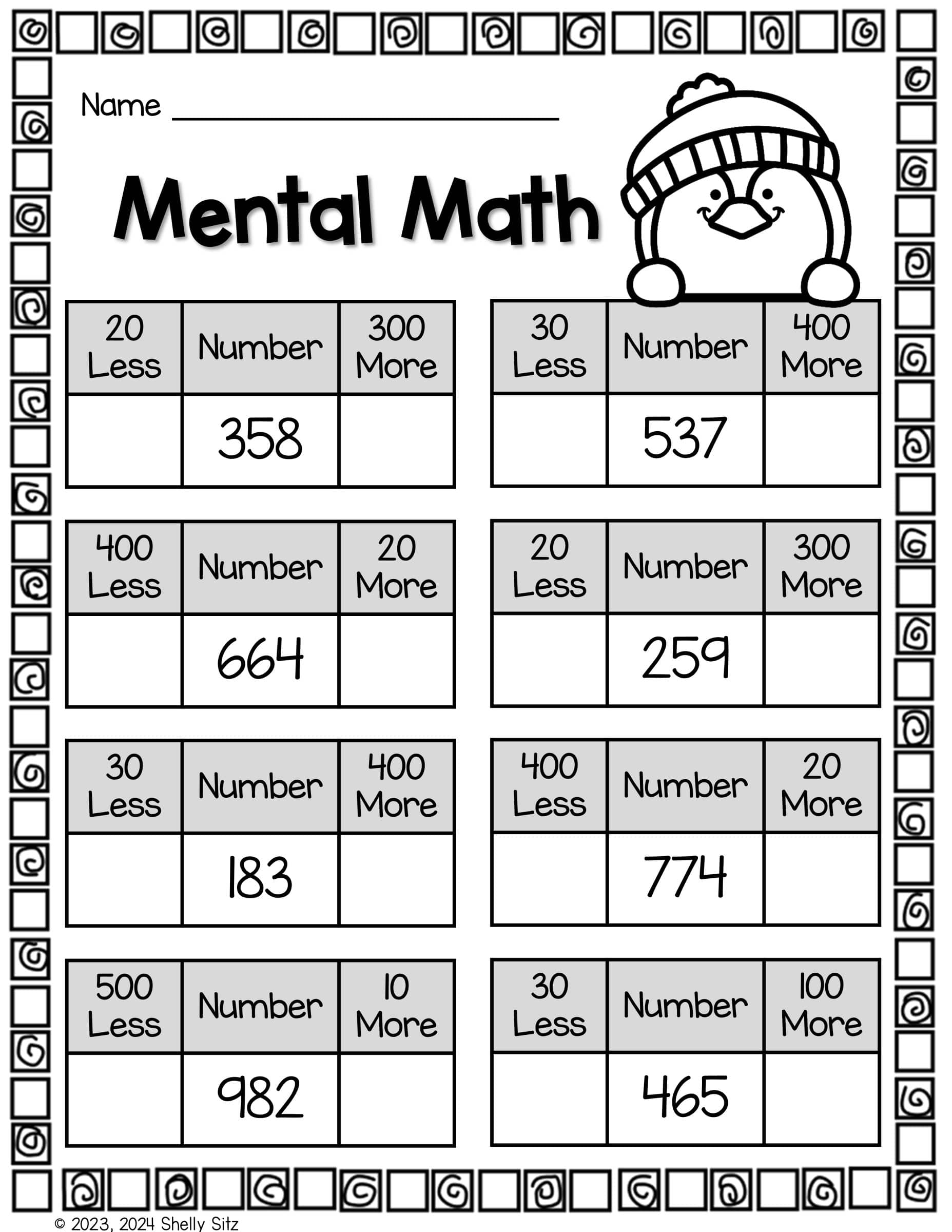 Free Penguin Math Worksheets For Second Grade Second Grade Teaching Blog Free Penguin Math Worksheets For Second Grade Second Grade Teaching Blog