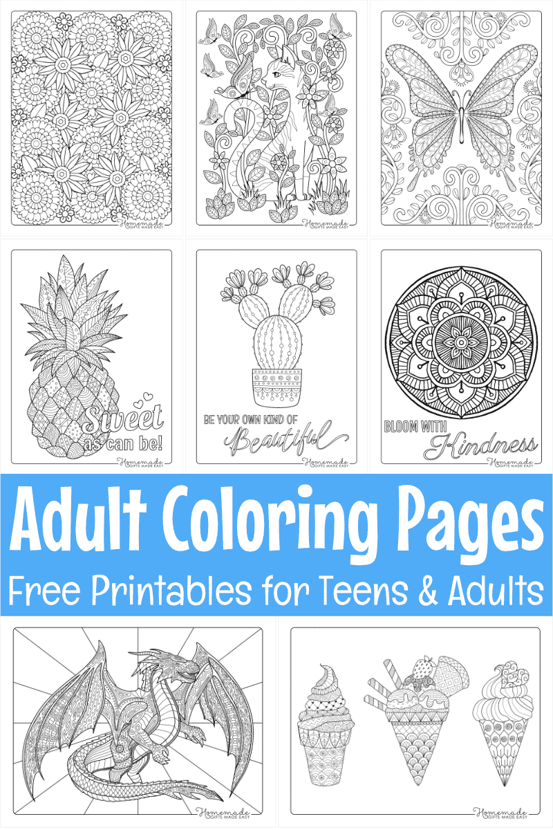 Free Printable Adult Coloring Pages Free Printable Adult Coloring Pages